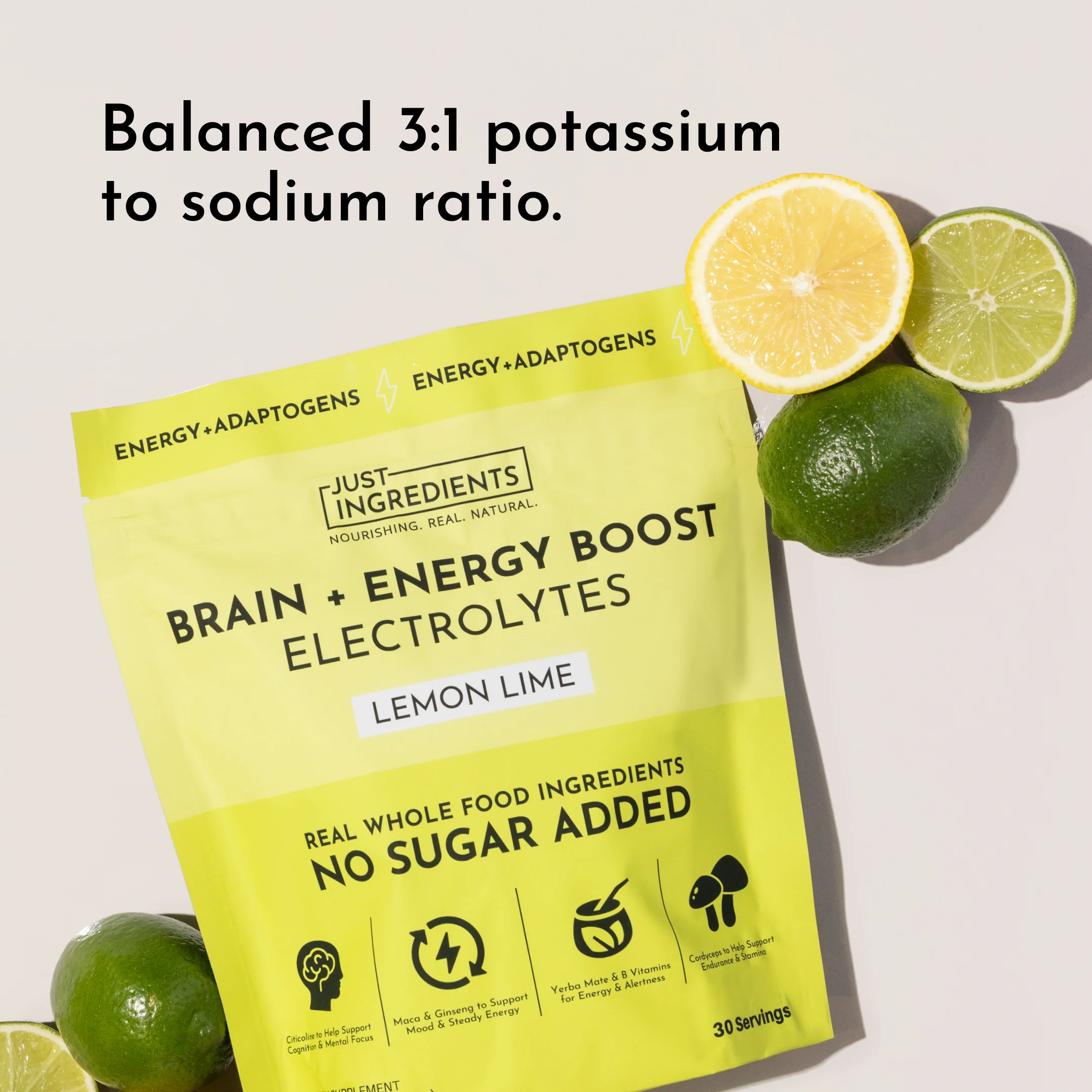 Brain + Energy Boost Lemon Lime & Electrolytes Stick - Image 3