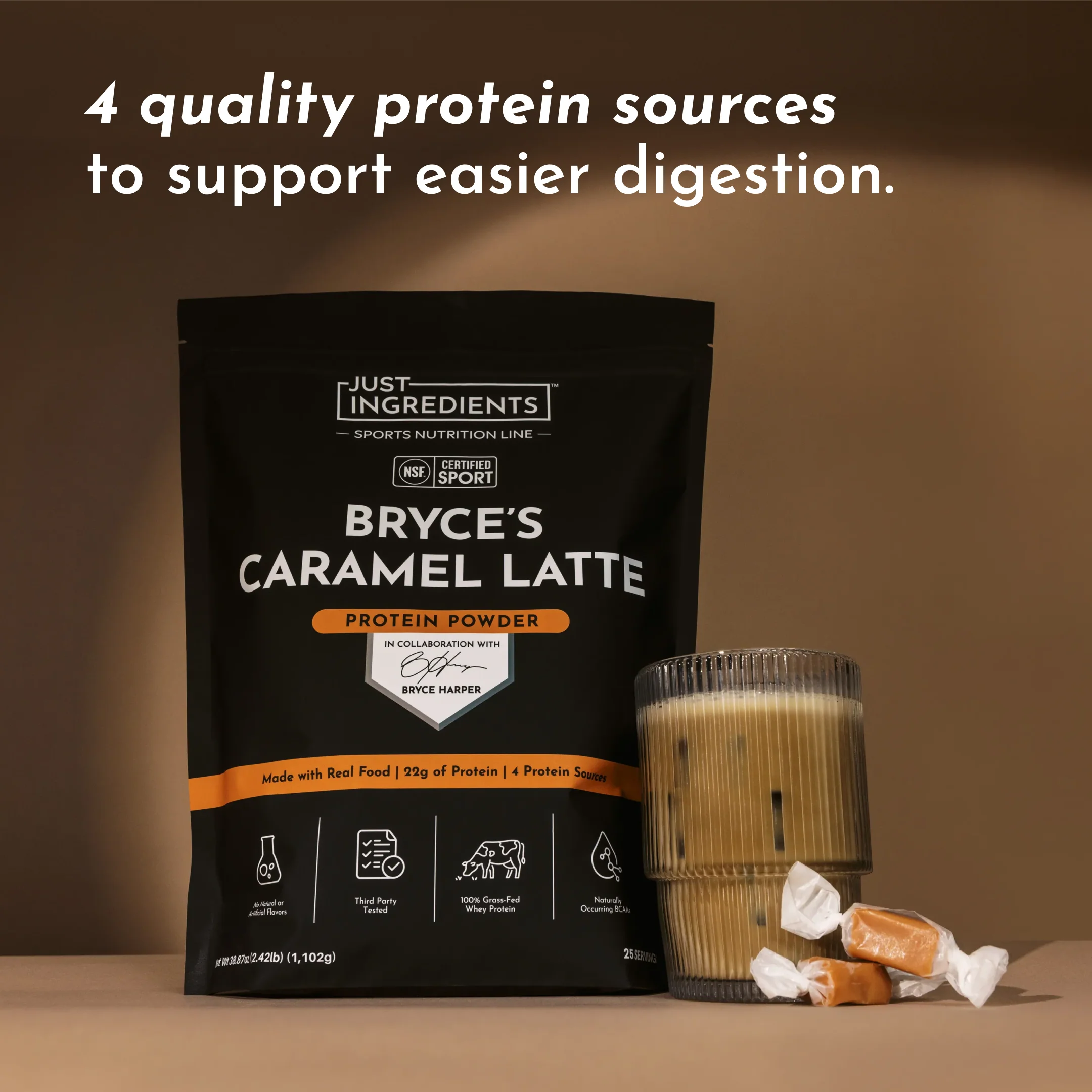 Bryce's Caramel Latte Protein Powder - Image 3
