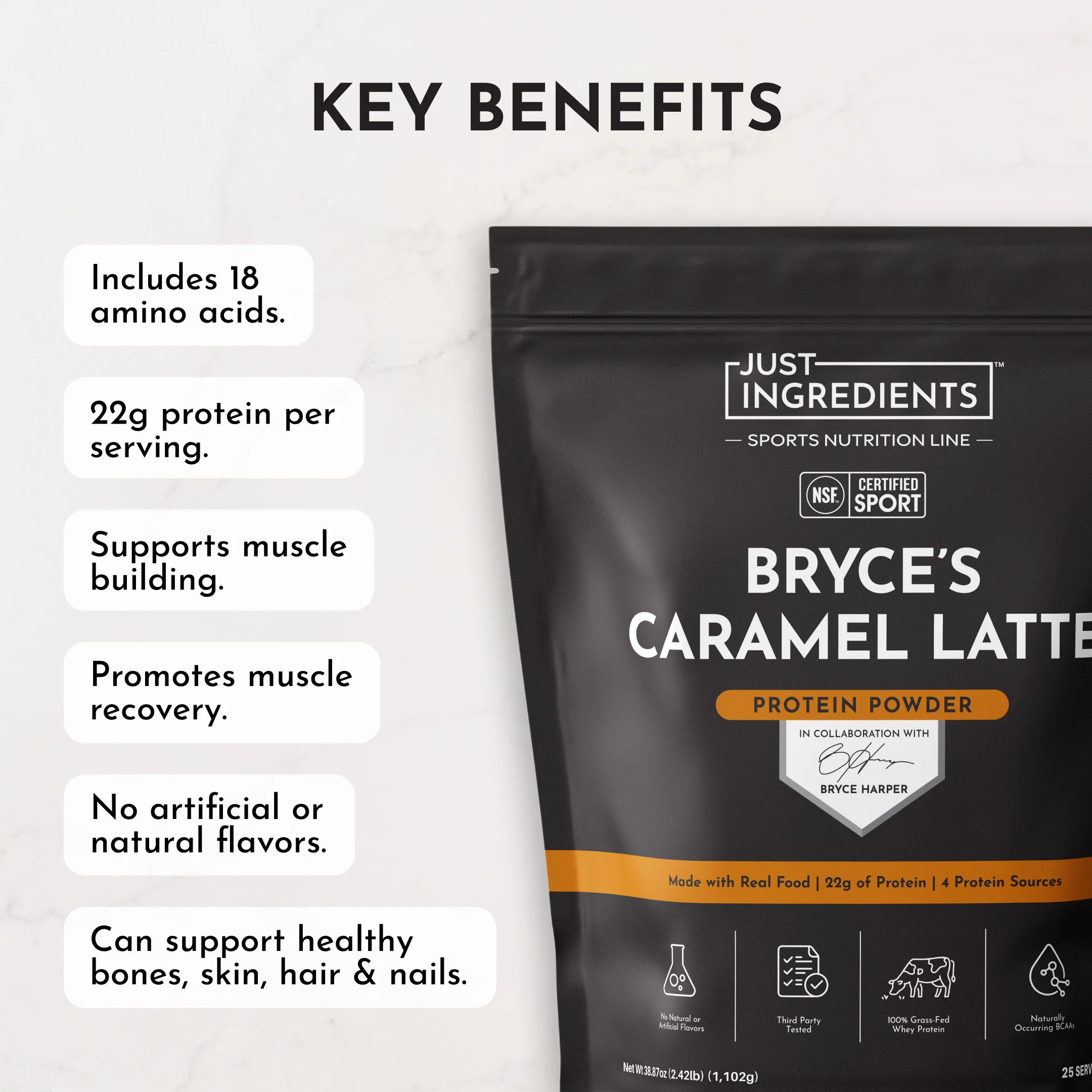 Bryce's Caramel Latte Protein Powder - Image 8