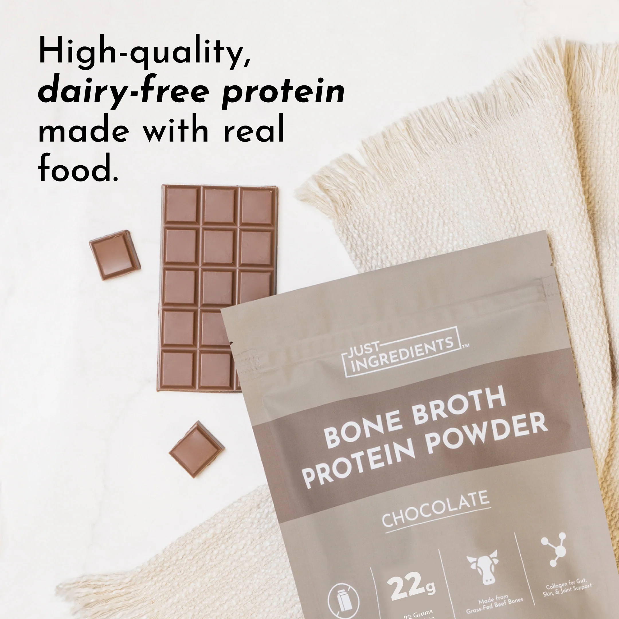 Chocolate Bone Broth Protein Powder - Image 3