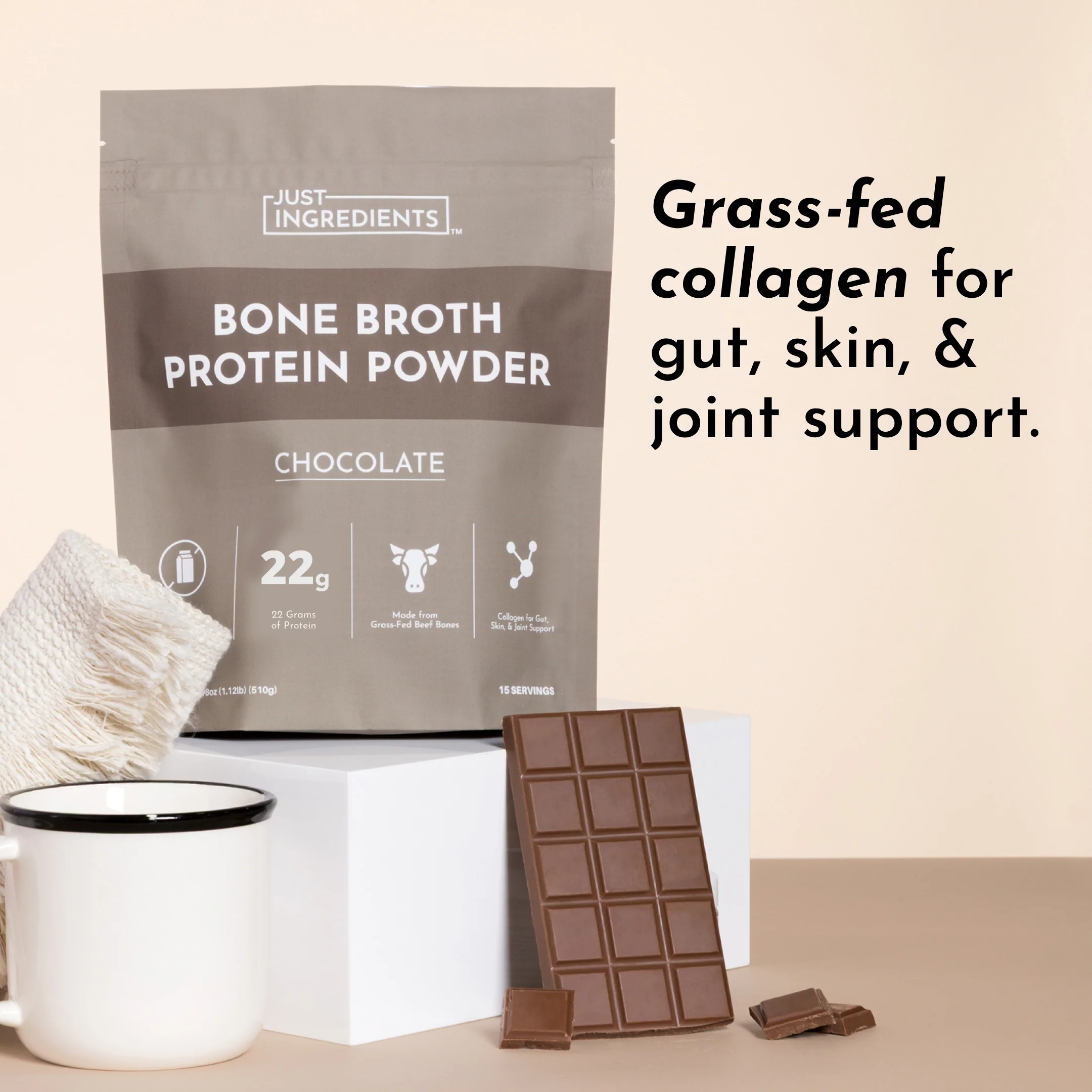 Chocolate Bone Broth Protein Powder - Image 5