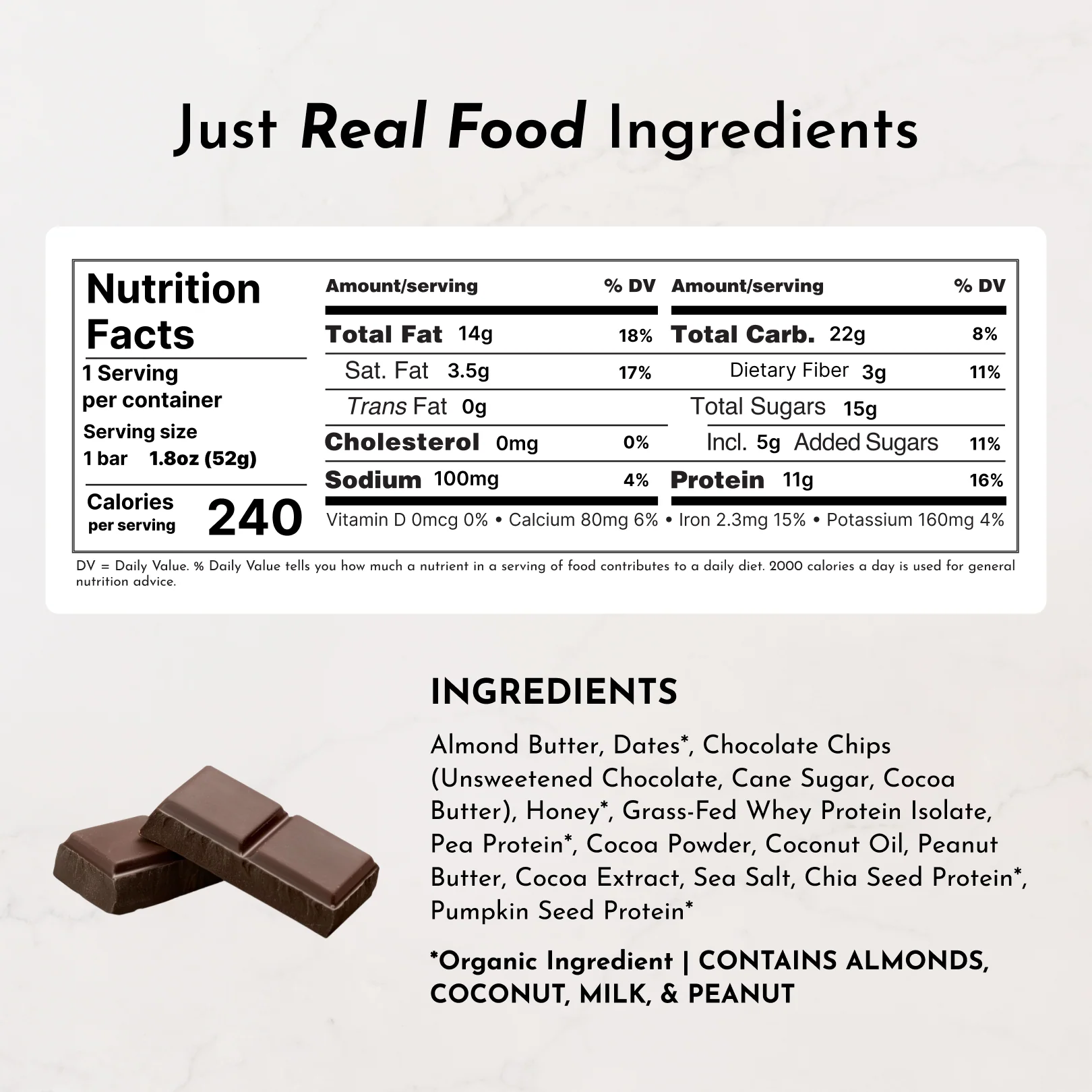 Chocolate Chocolate Chip Protein Snack Bars (Box of 12) - Image 7