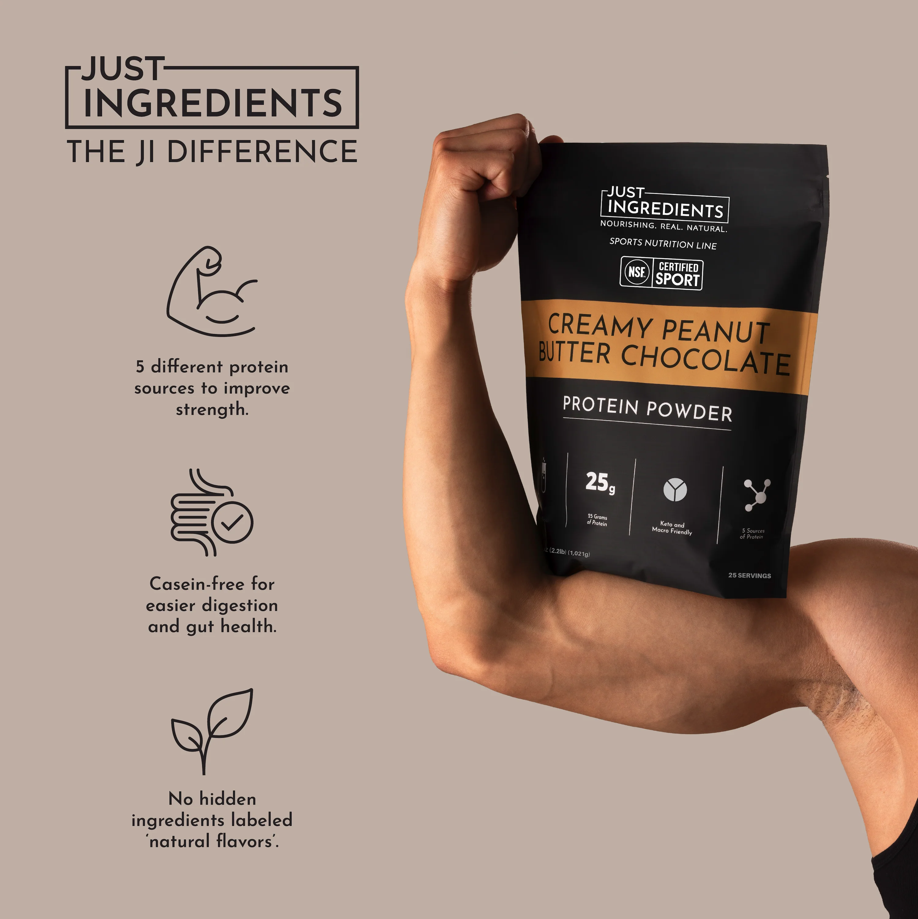 Creamy Peanut Butter Chocolate Protein Powder - NSF - Image 5