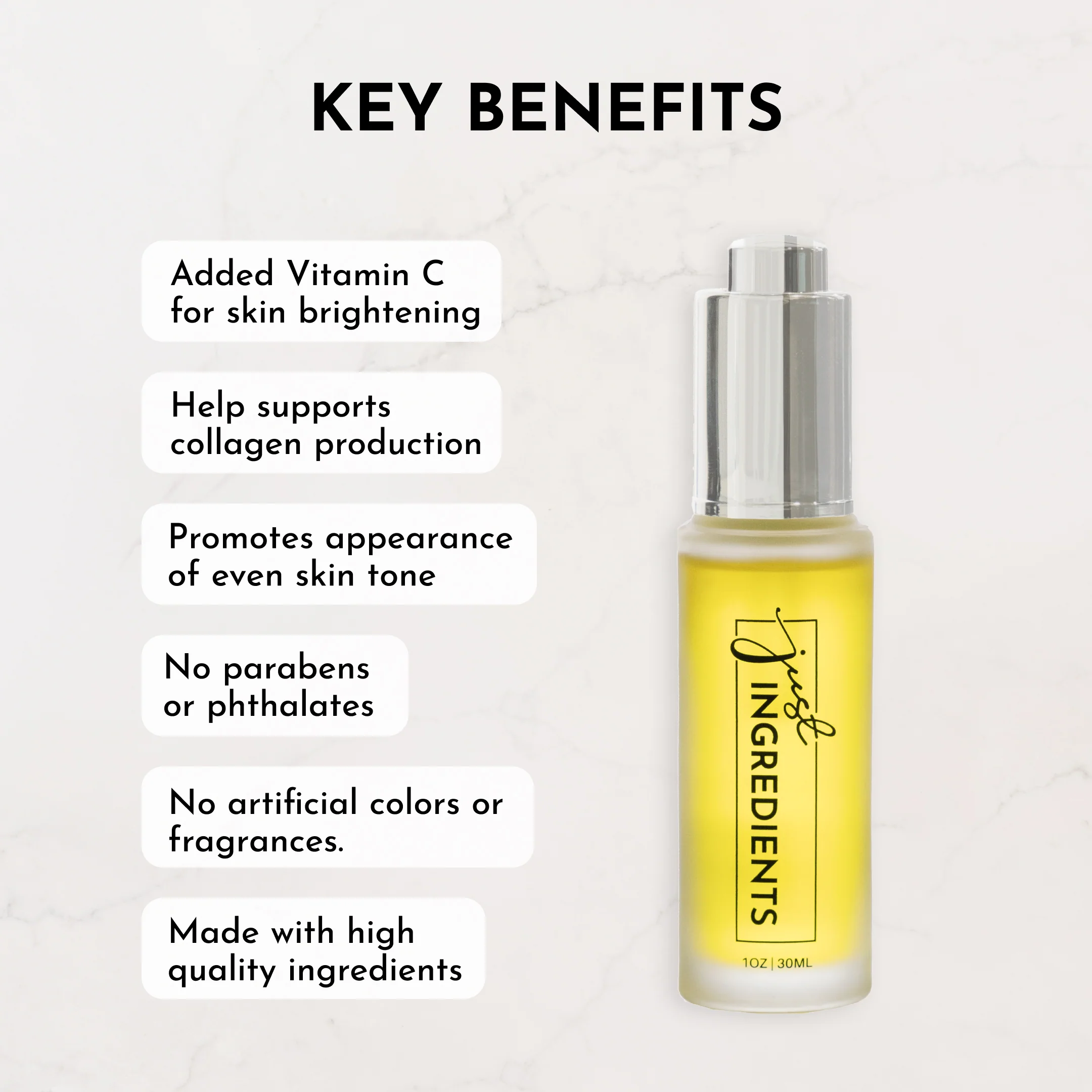 Coconut Vanilla Face Serum + Vitamin C - 1 oz - Image 6