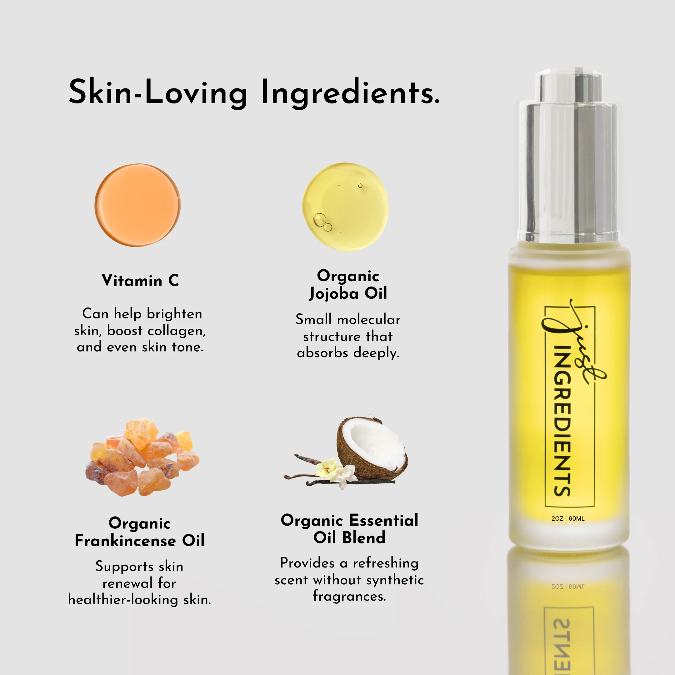 Coconut Vanilla Face Serum + Vitamin C - 2 oz - Image 8