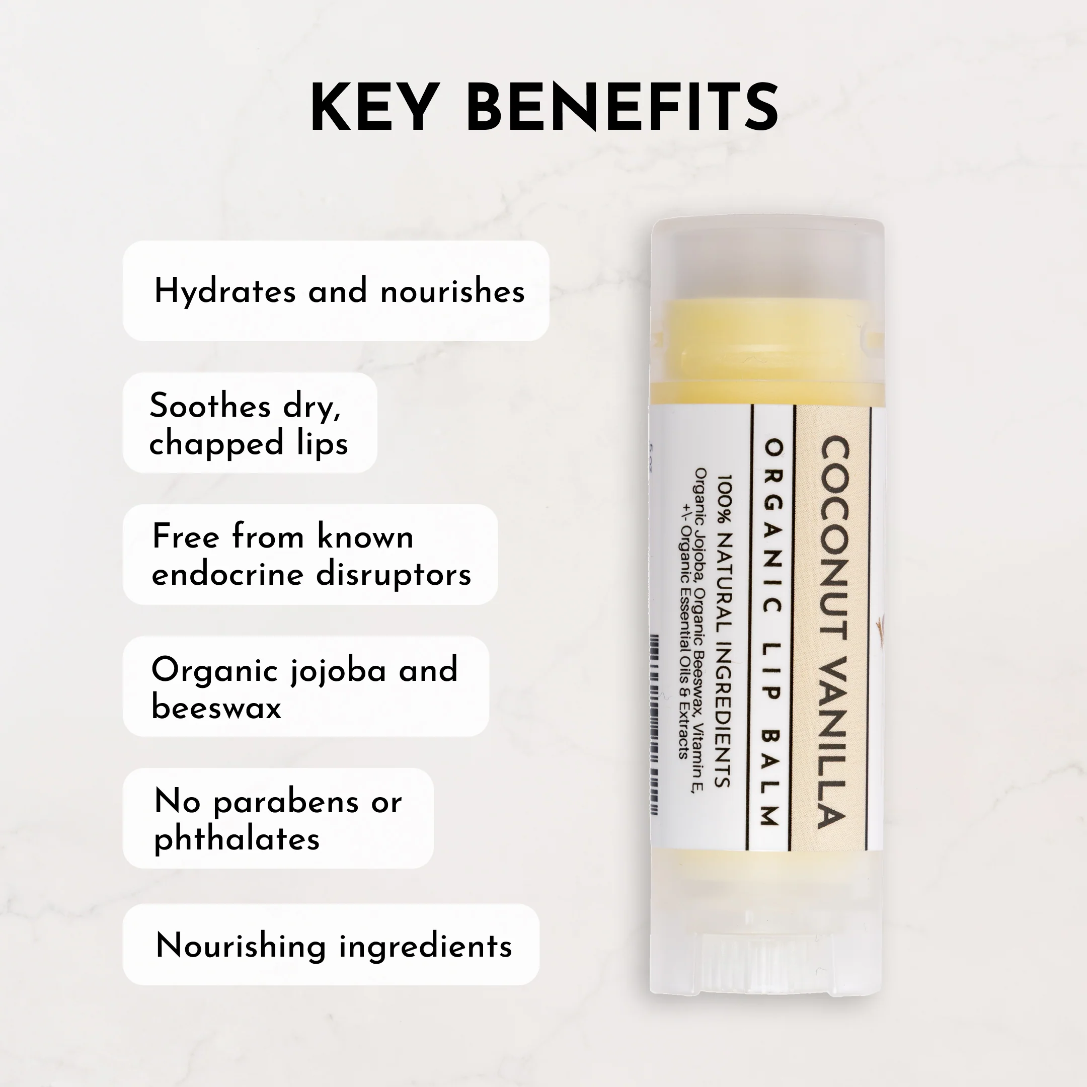 Coconut Vanilla Lip Balm - Image 4