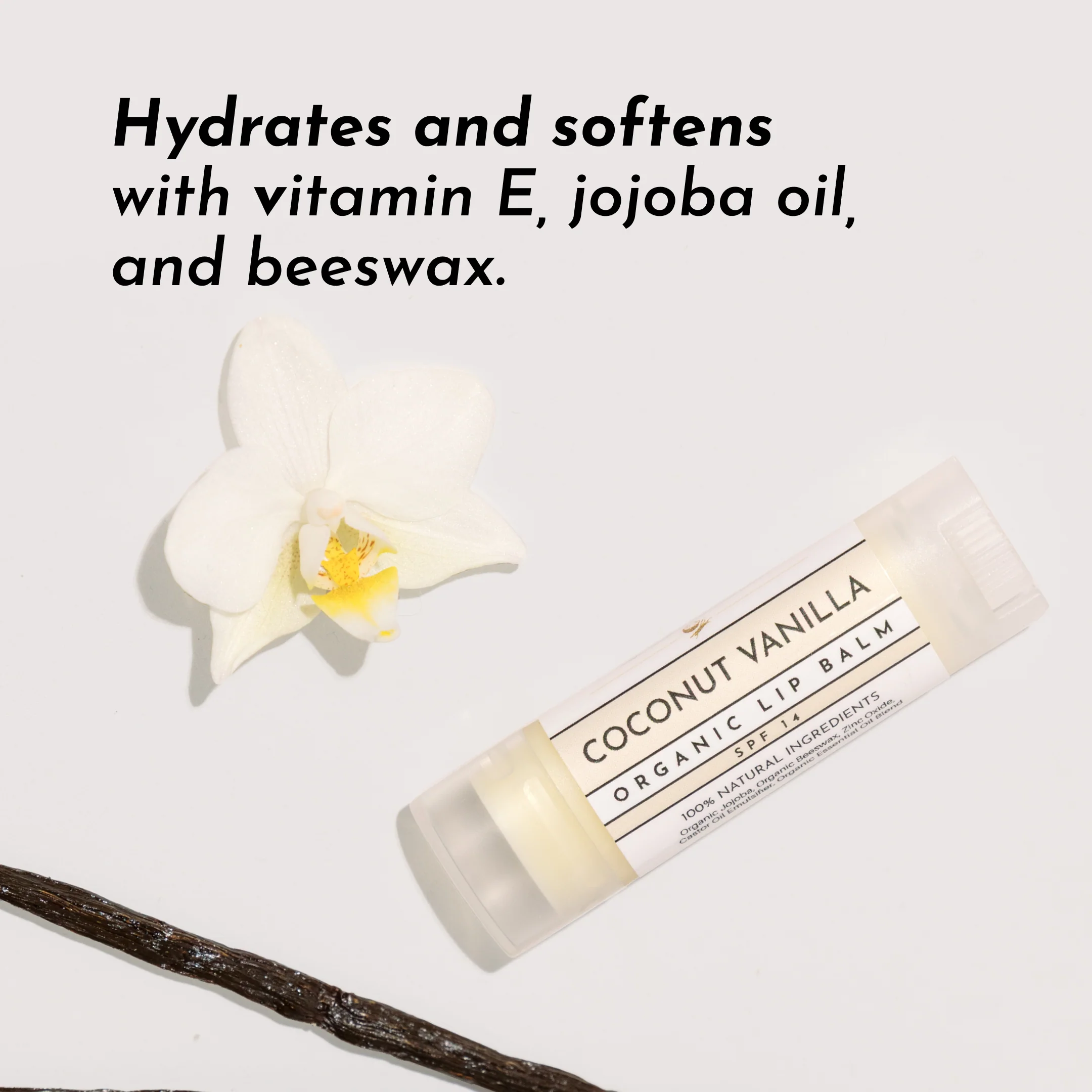 Coconut Vanilla SPF 14 Lip Balm - Image 3