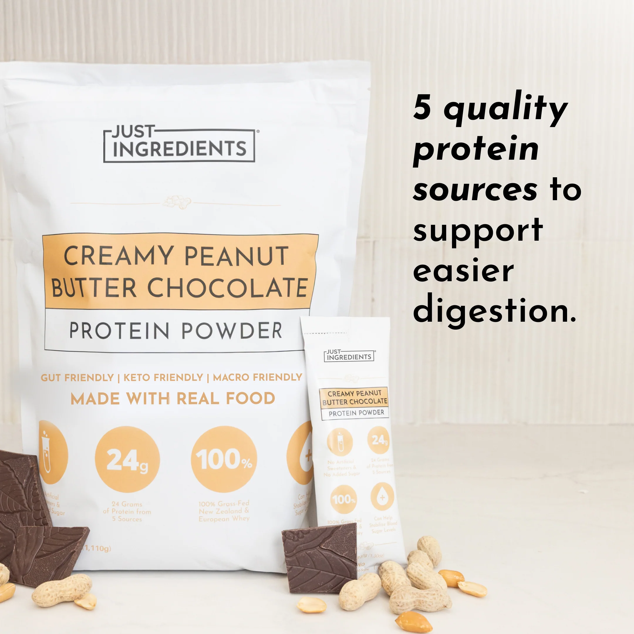 Creamy Peanut Butter Chocolate Protein Powder - Image 3