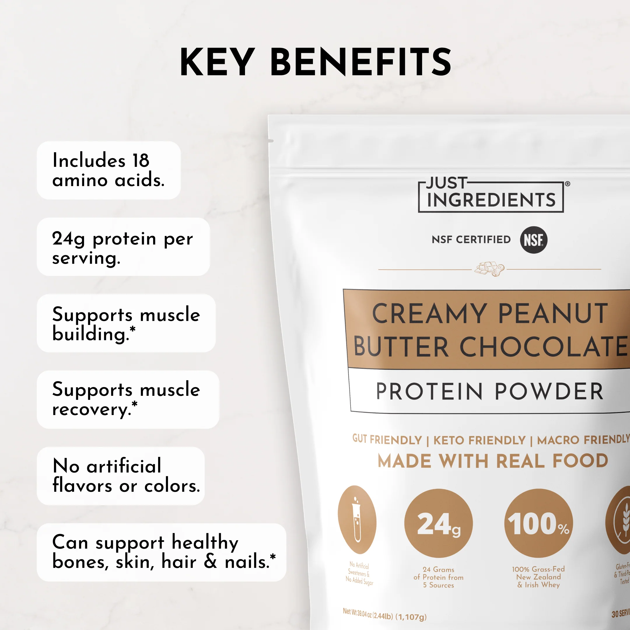 Creamy Peanut Butter Chocolate Protein Powder - Image 8