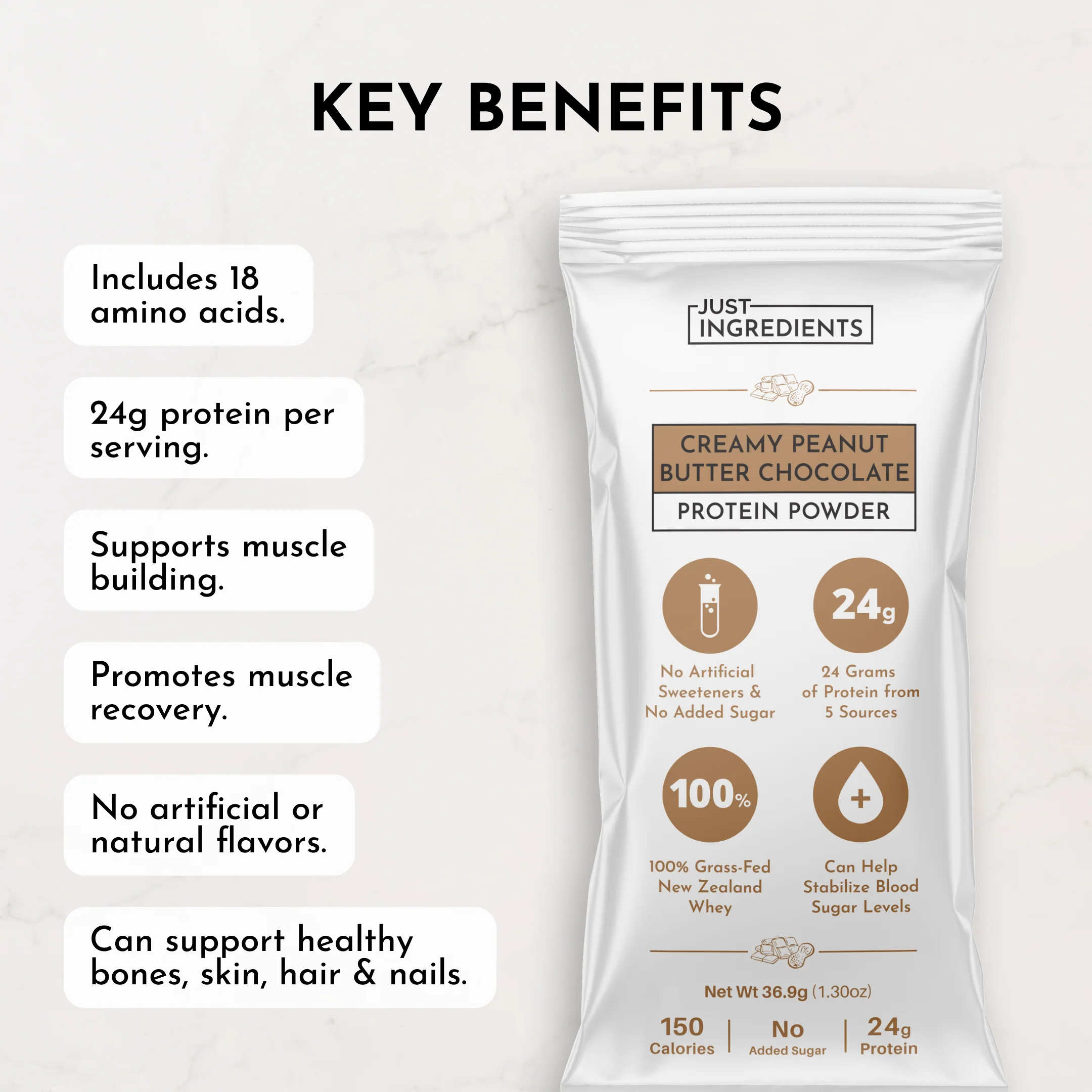 Creamy Peanut Butter Chocolate Protein Powder Stick - Image 8