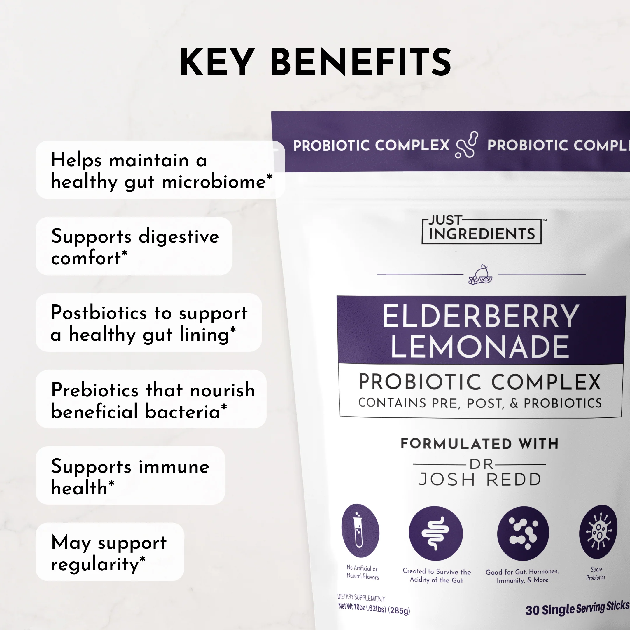 Elderberry Lemonade 3-In-1 Probiotic Complex - Image 5