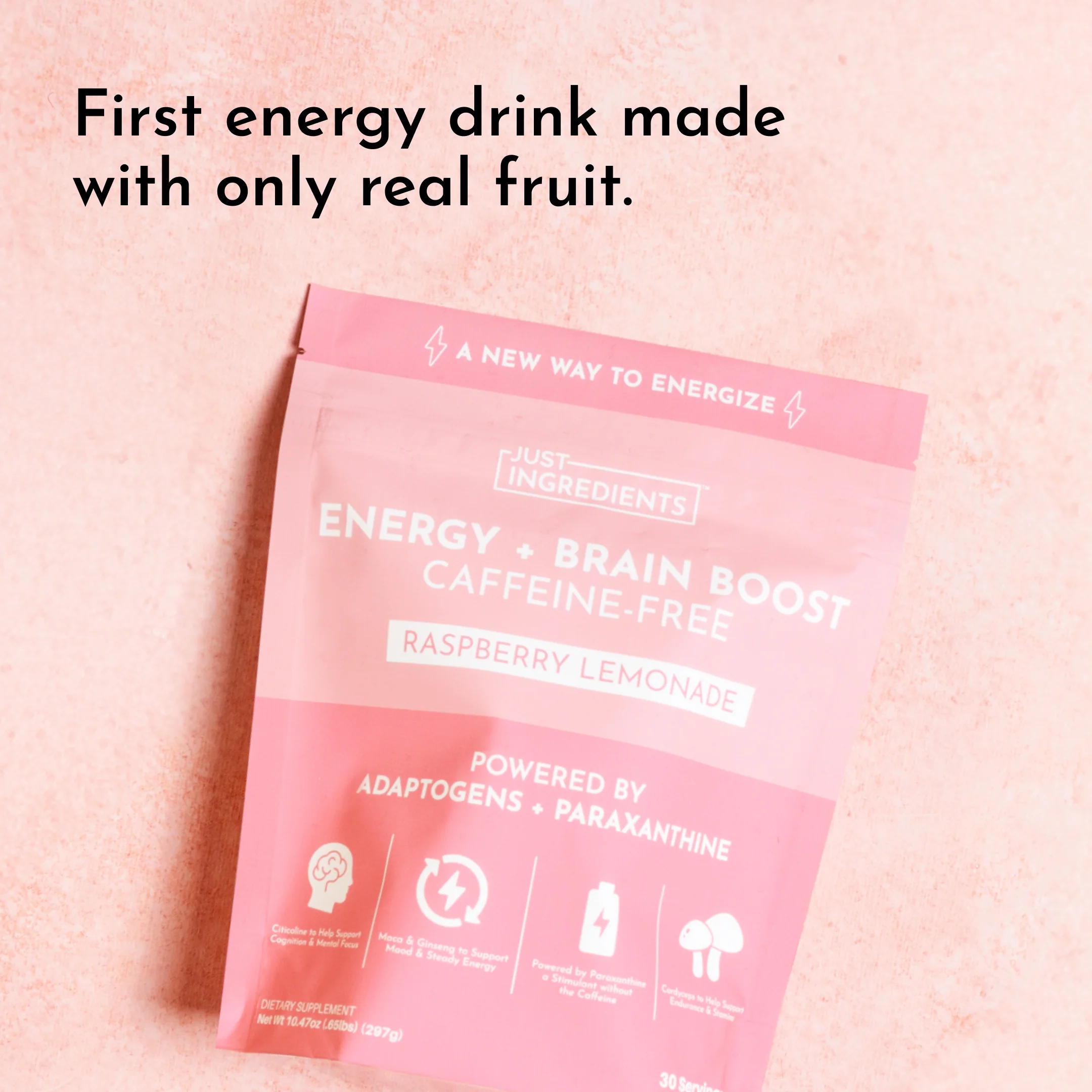 Energy + Brain Boost Raspberry Lemonade (Paraxanthine) - Image 3