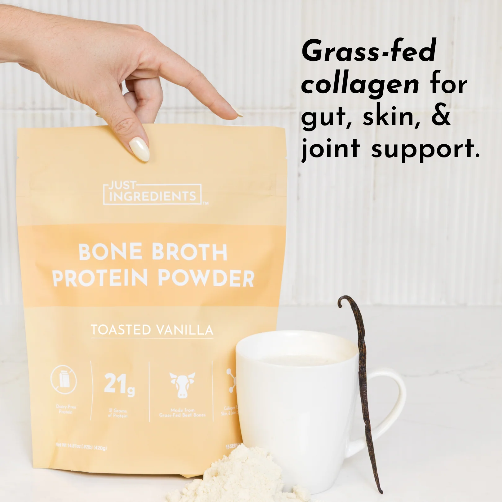 Toasted Vanilla Bone Broth Protein Powder - Image 5