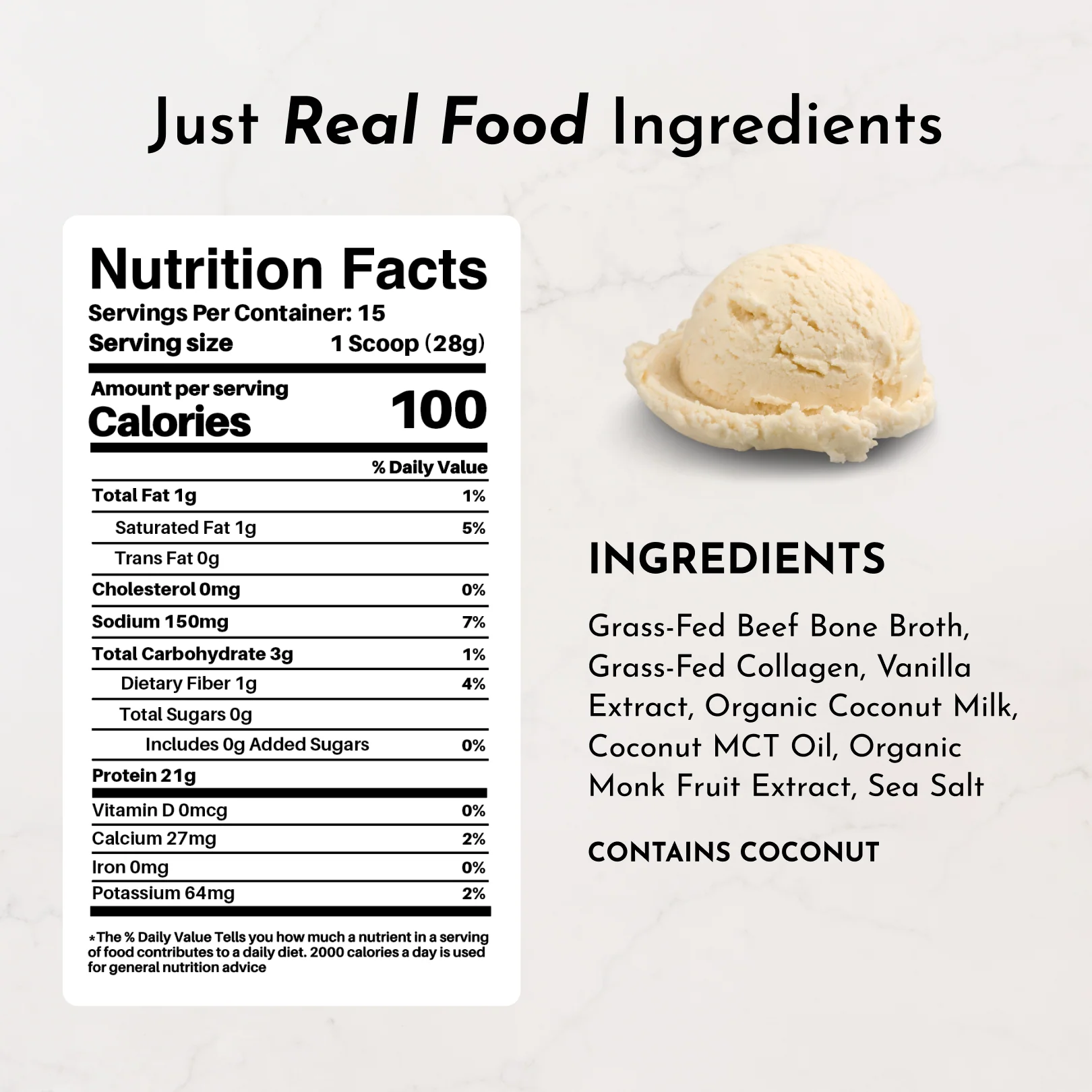 Toasted Vanilla Bone Broth Protein Powder - Image 8