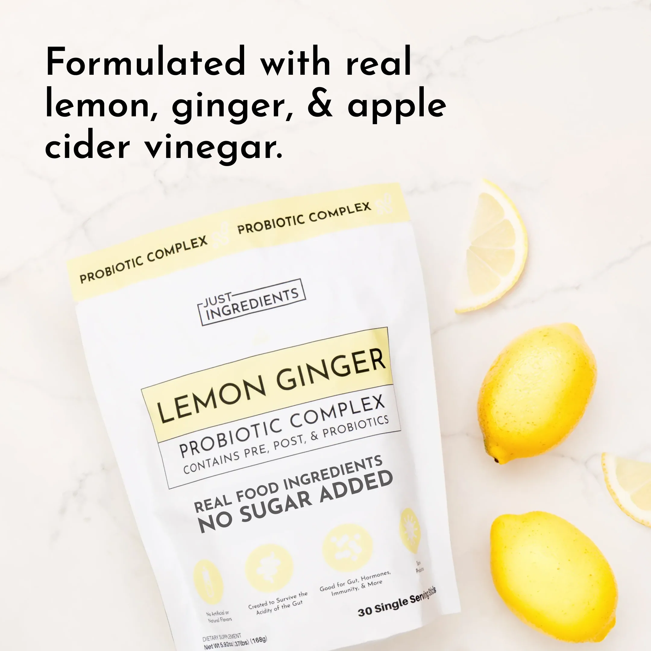 Lemon Ginger 3-In-1 Probiotic Complex - Image 4