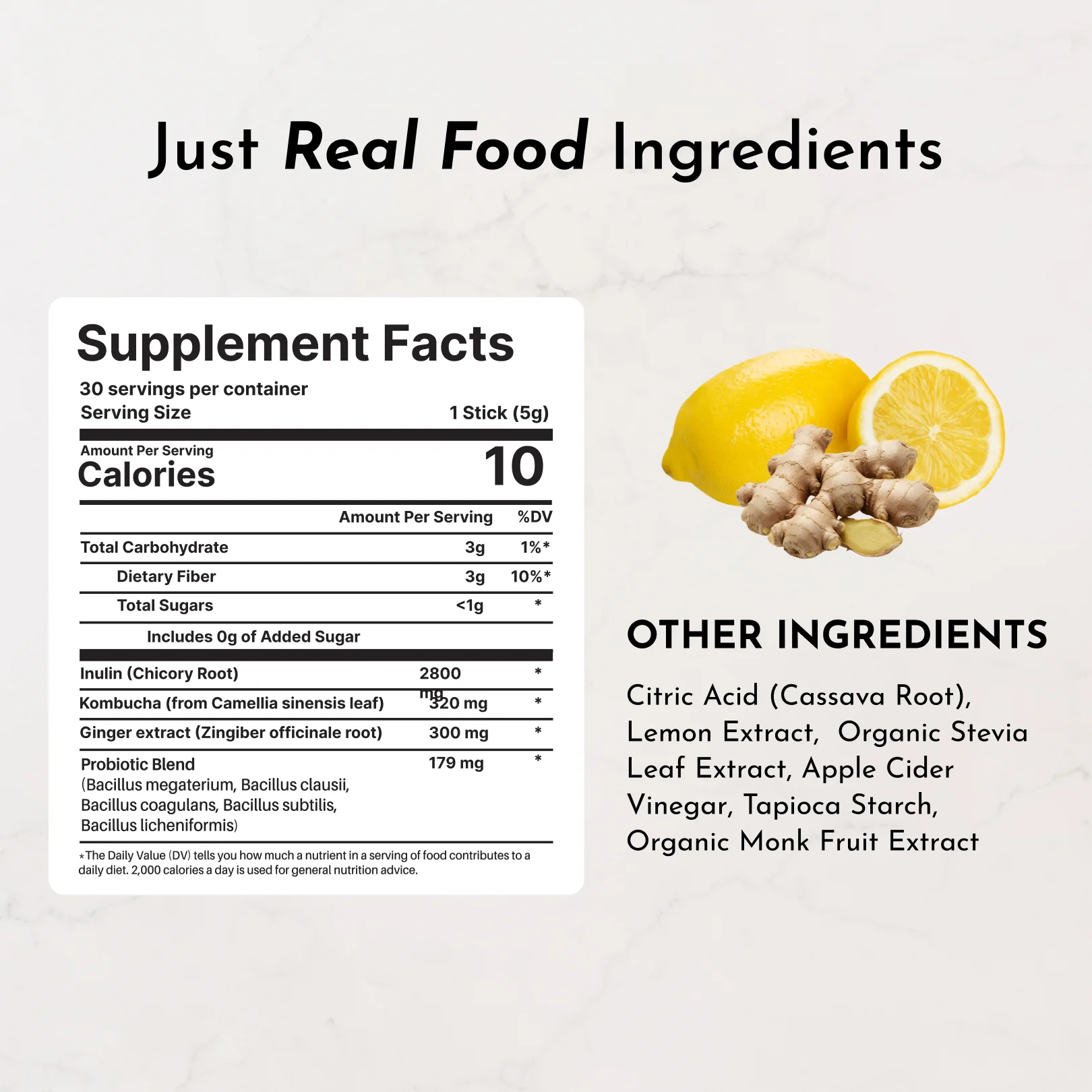 Lemon Ginger 3-In-1 Probiotic Complex - Image 7