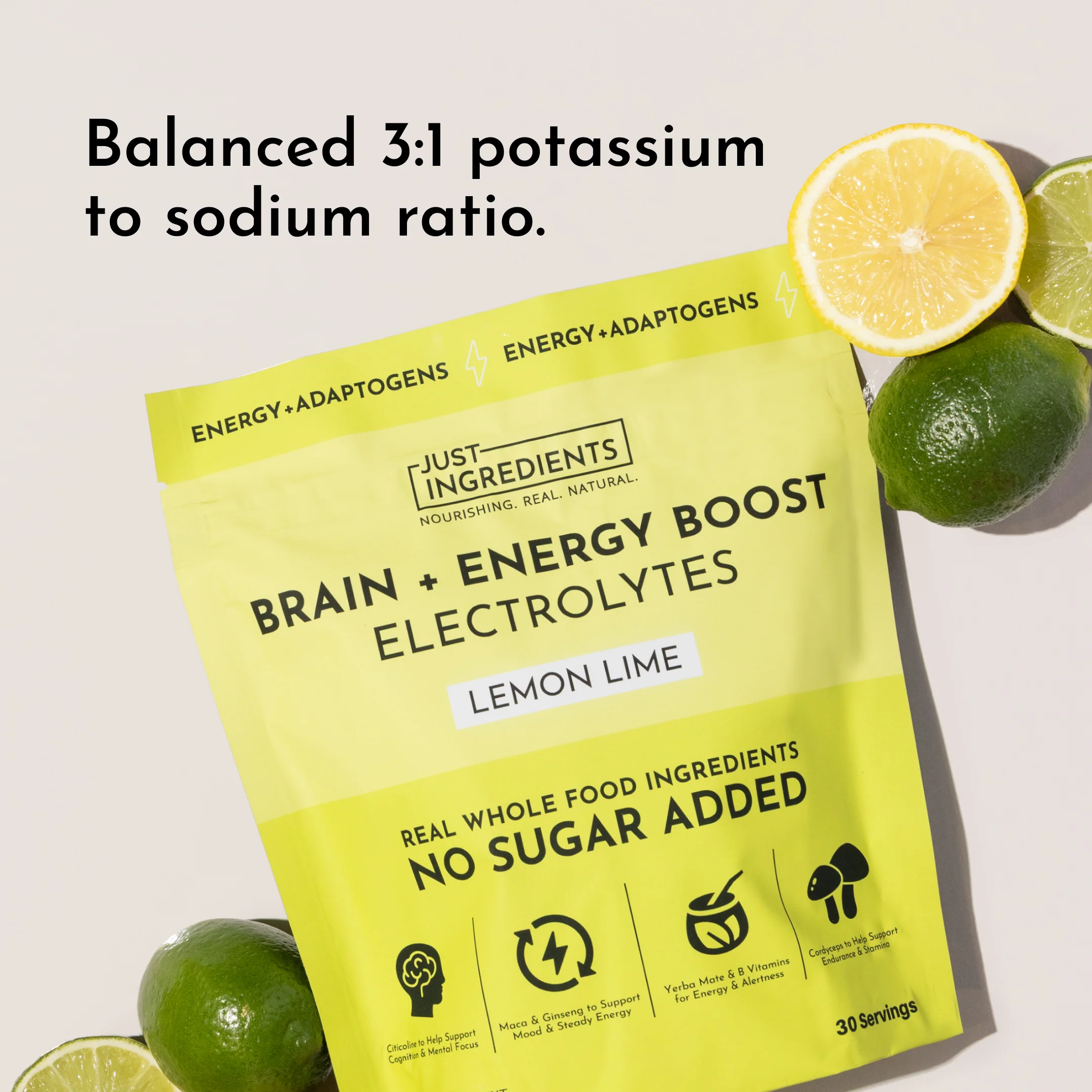 Brain + Energy Boost Lemon Lime & Electrolytes - Image 3