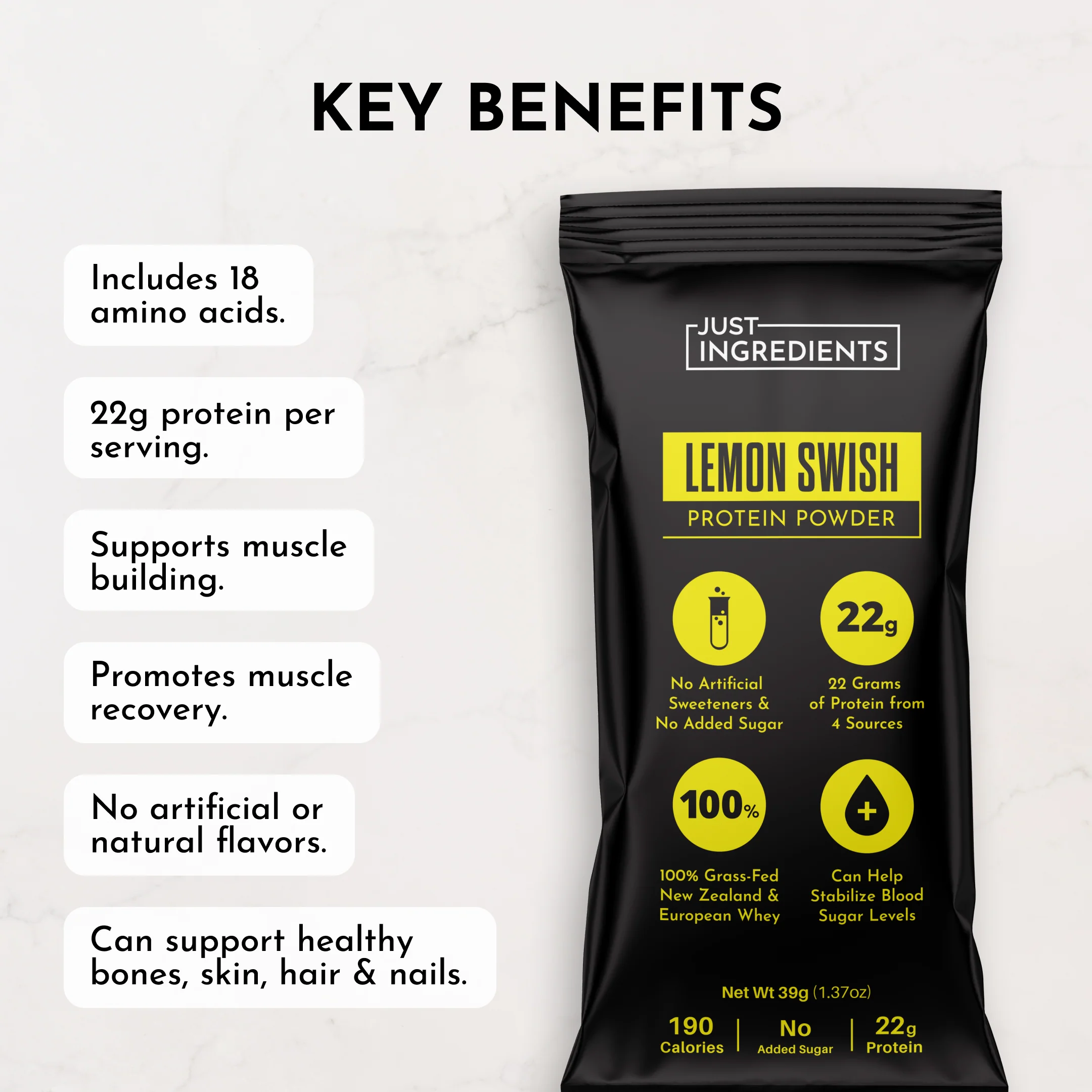 Lemon Swish Protein Powder Stick - Image 6