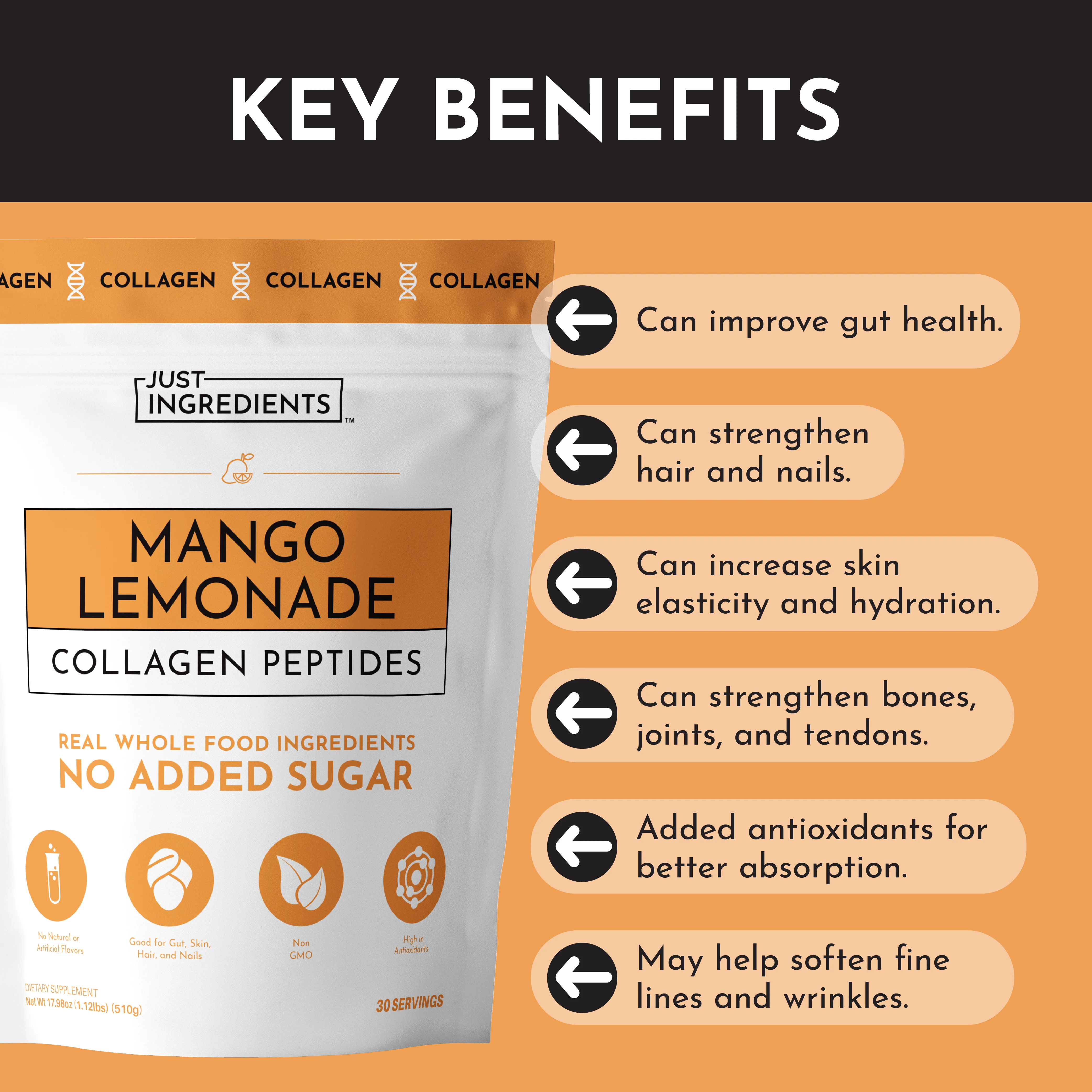 Mango Lemonade Collagen Peptides - Image 5