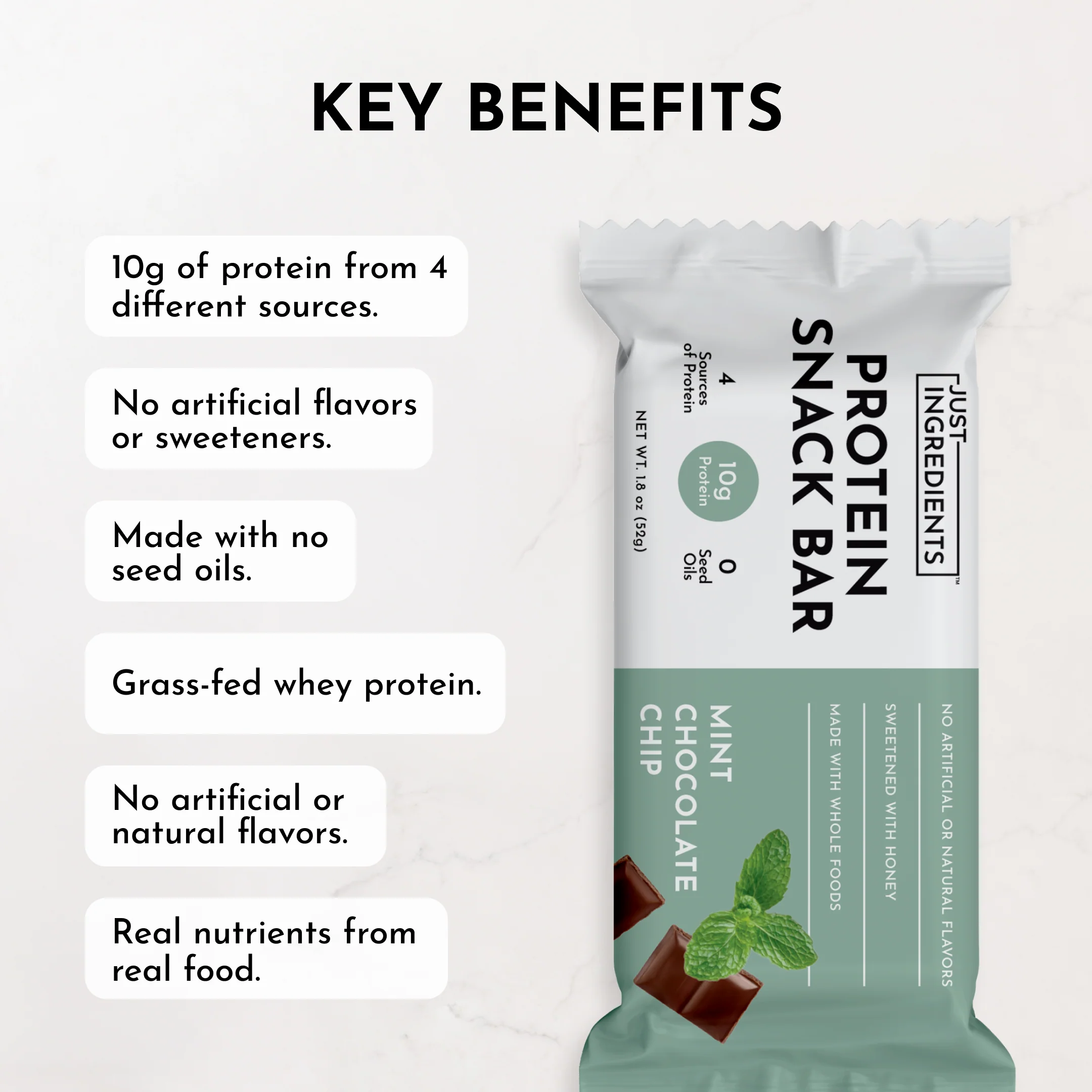 Mint Chocolate Protein Snack Bar (Box of 12) - Image 8
