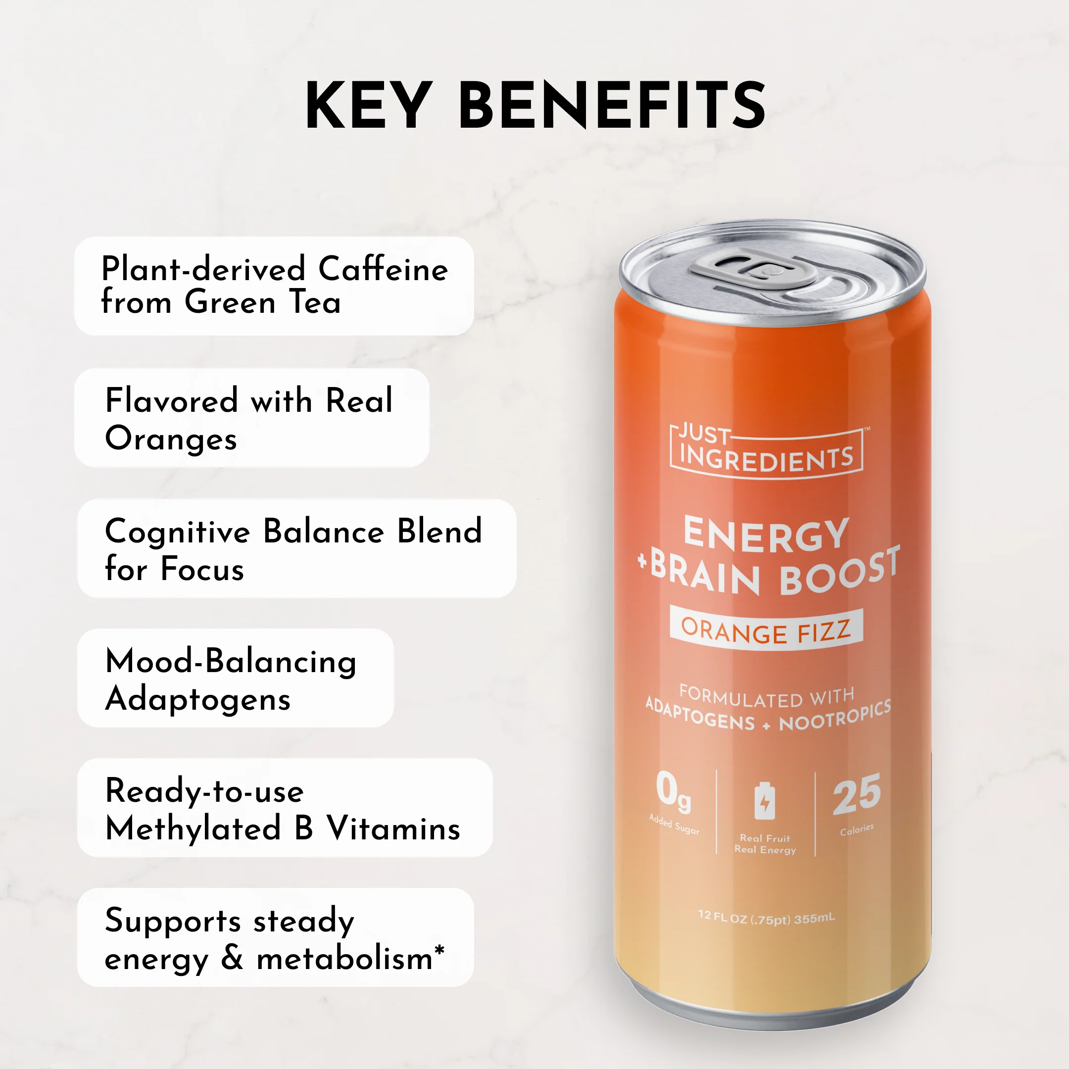 Orange Fizz Energy + Brain Boost (12 Pack) - Image 9