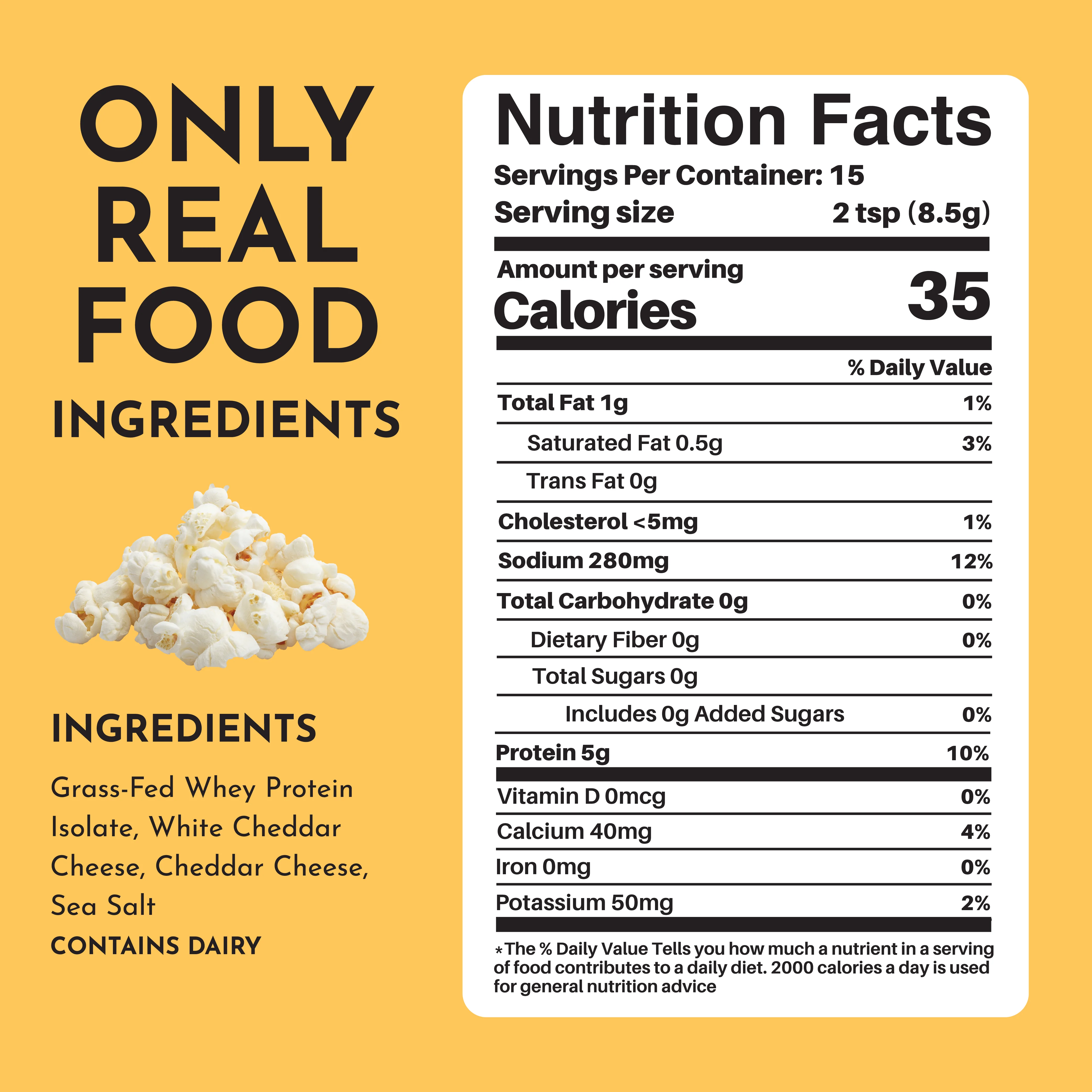 Protein Popcorn Salt - Cheddar Cheese - Image 5