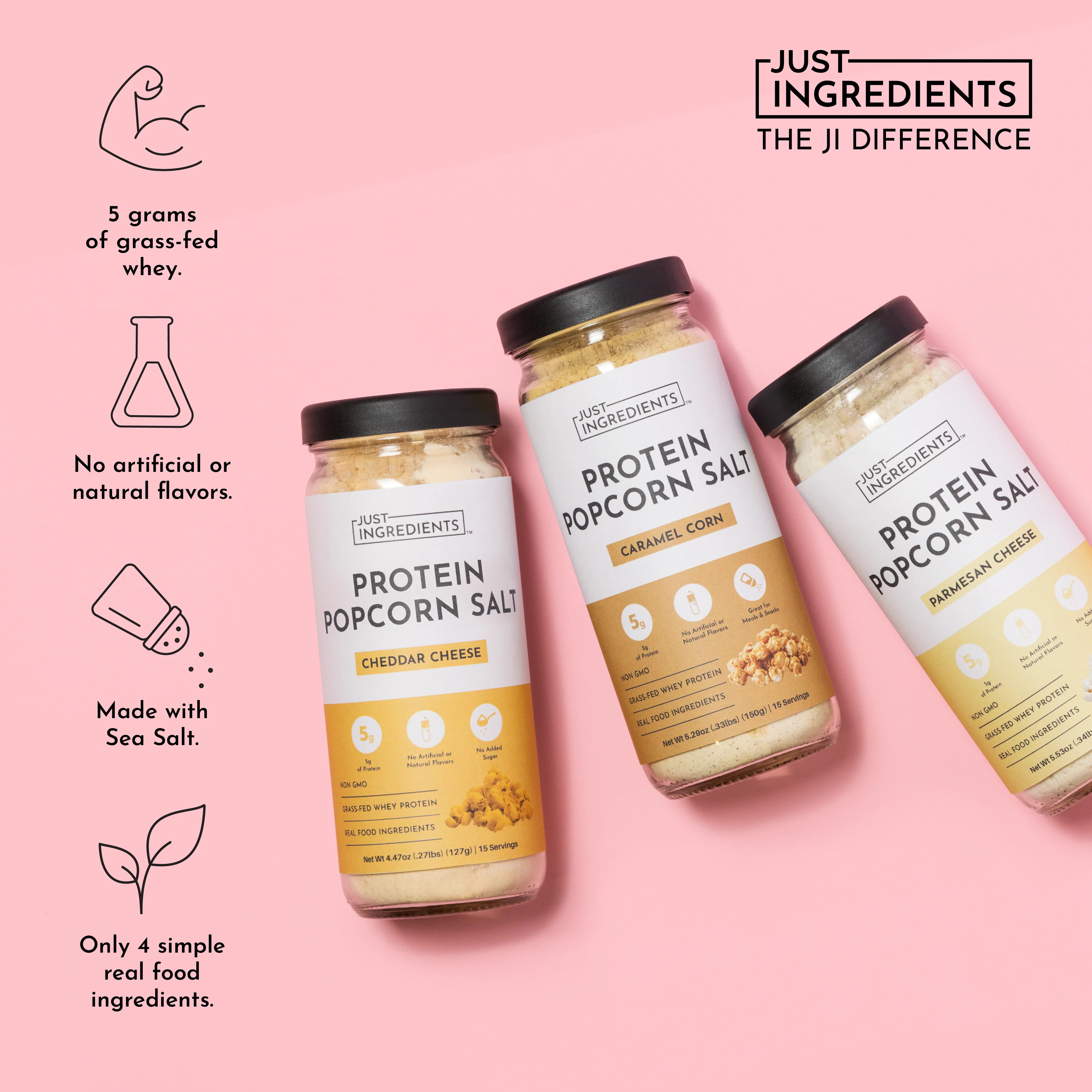 Protein Popcorn Salt - Parmesan Cheese - Image 2