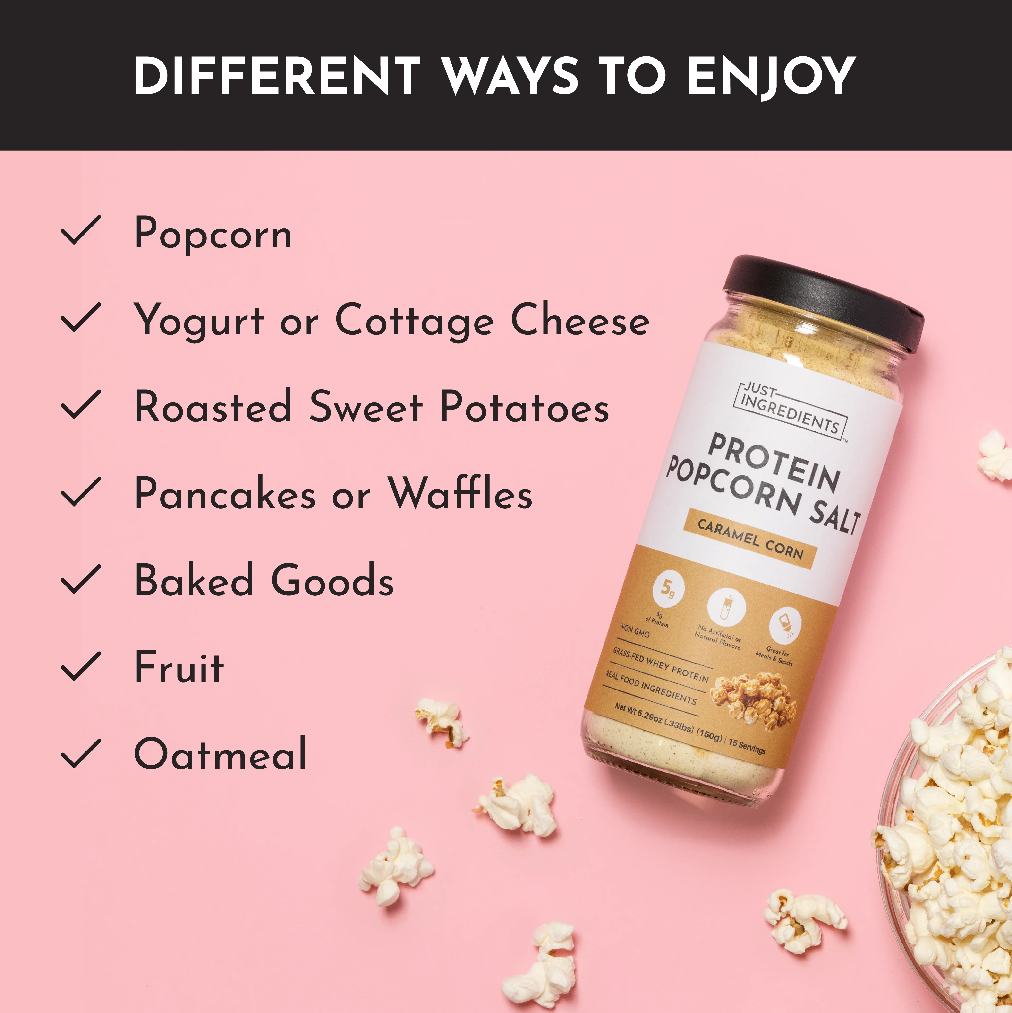 Protein Popcorn Salt - Caramel Corn - Image 4