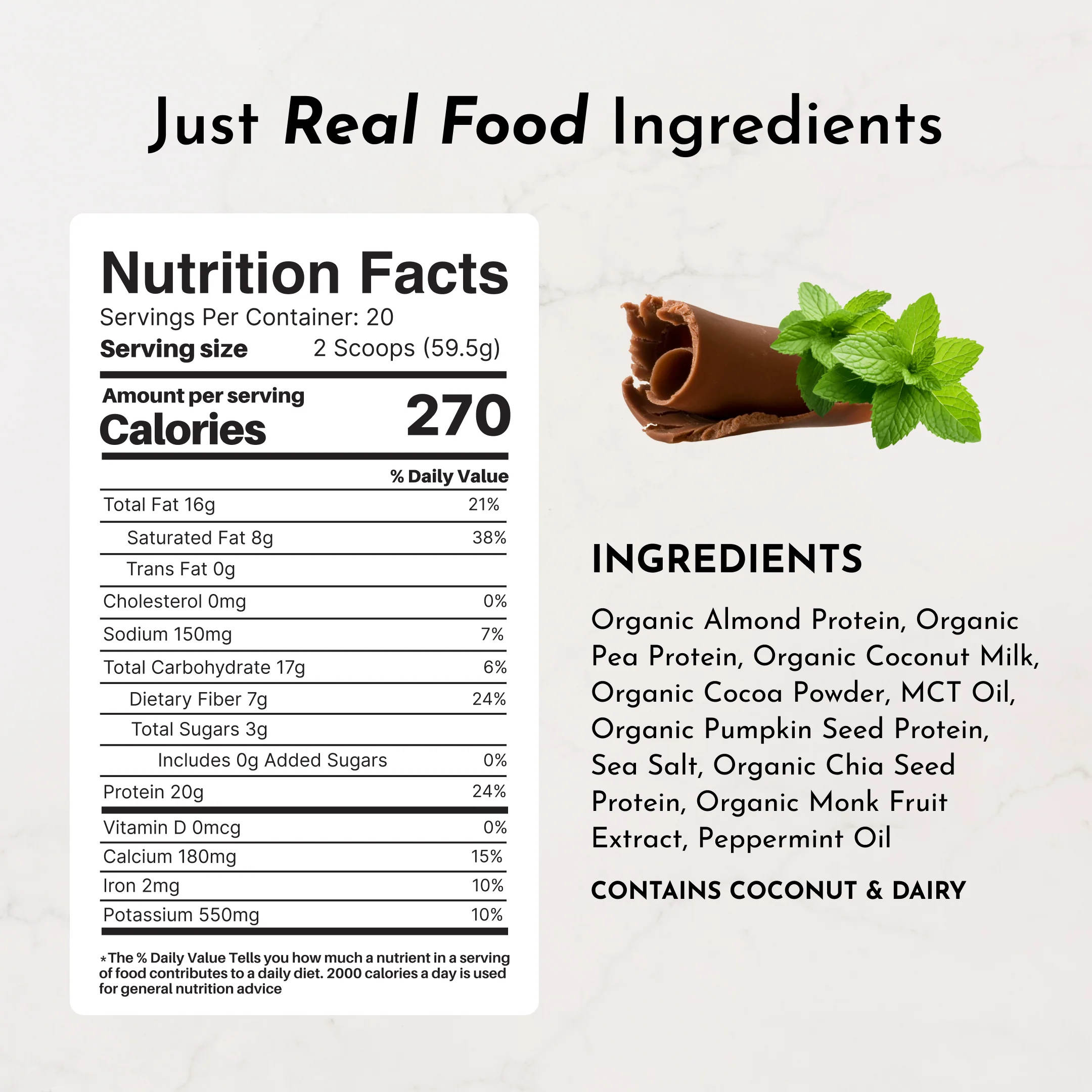Vegan Mint Chocolate Protein Powder - Image 7