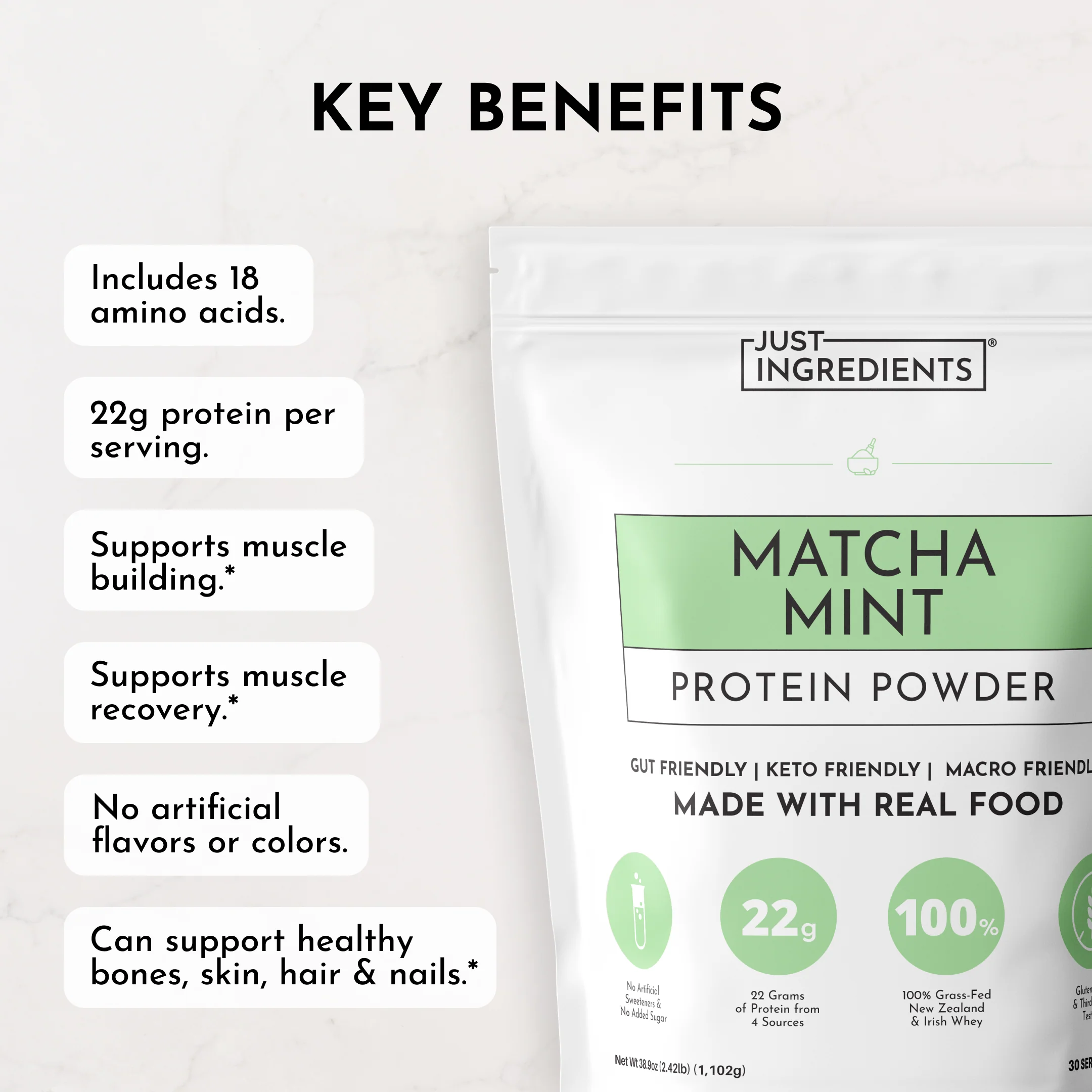 Matcha Mint Protein Powder - Image 8