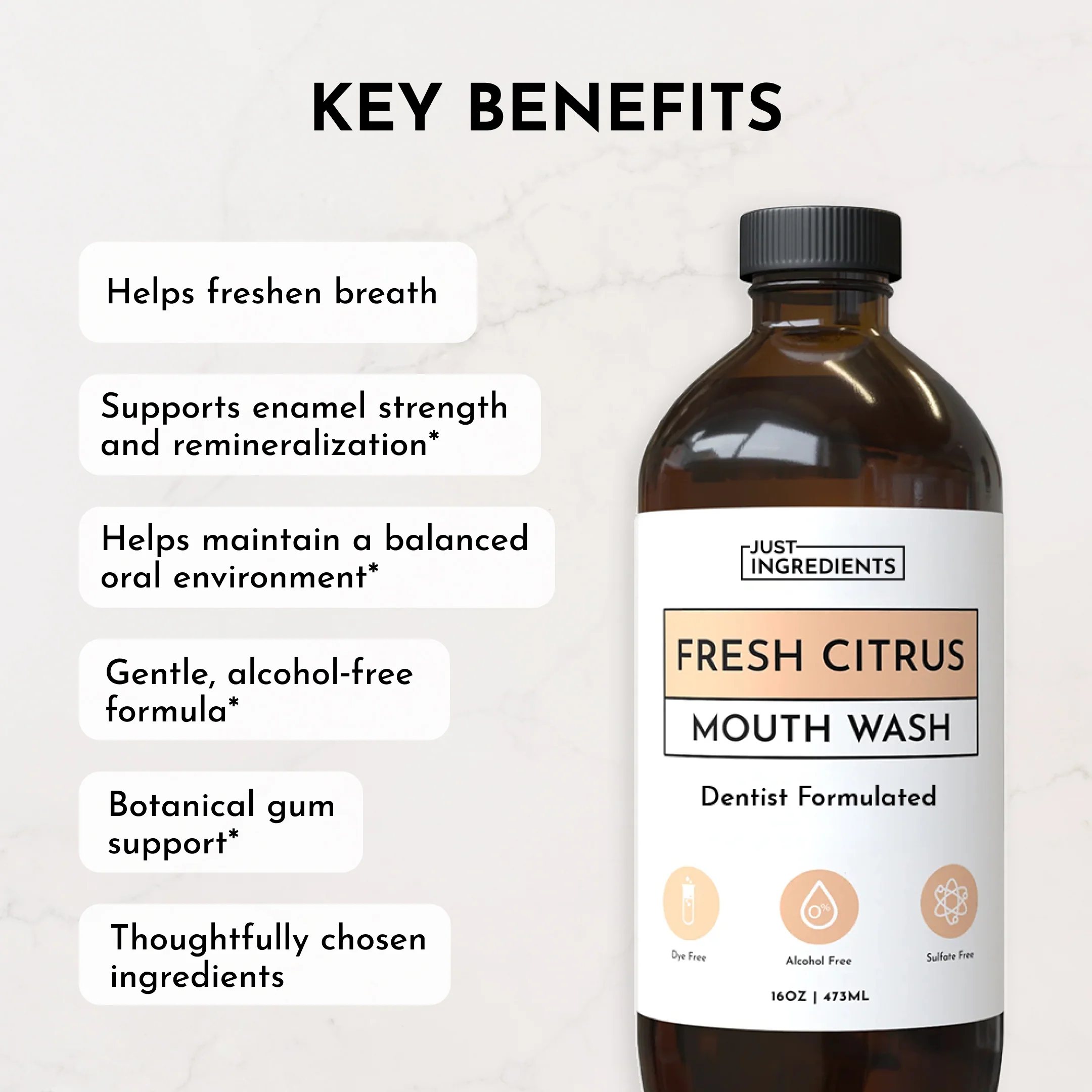 Remineralizing Mouth Wash (Fresh Citrus) - Image 3