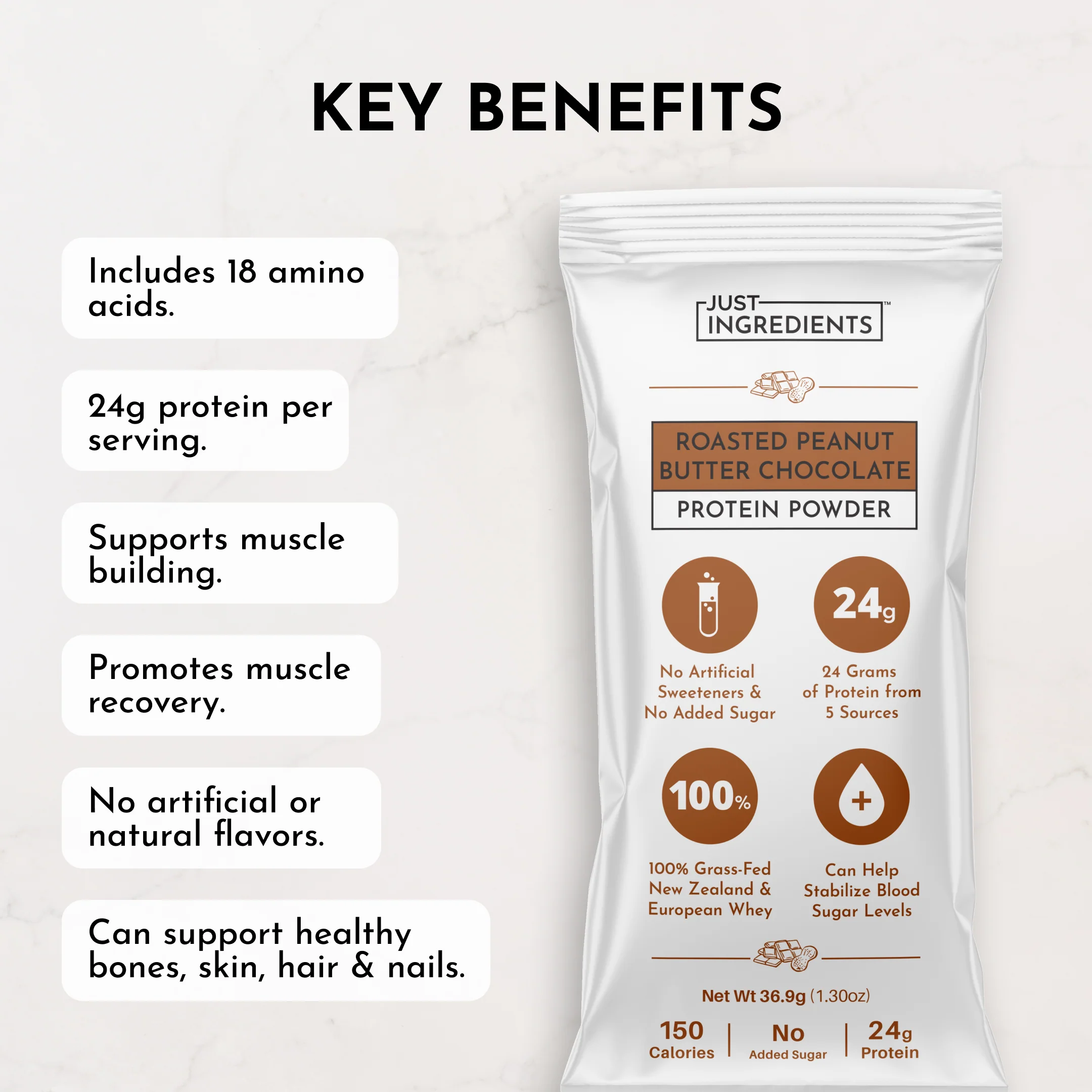 Roasted Peanut Butter Chocolate Protein Powder Stick - Image 7