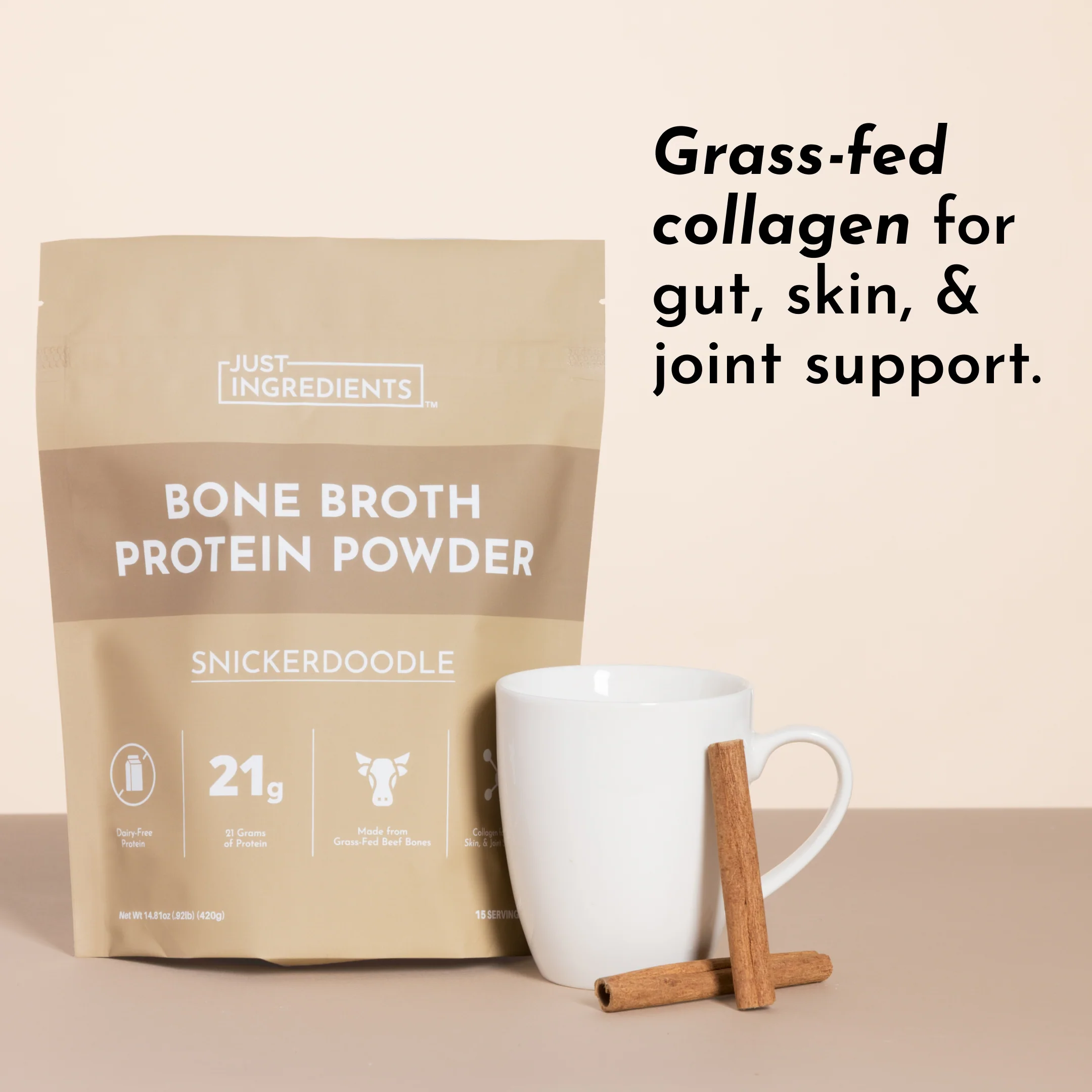 Snickerdoodle Bone Broth Protein Powder - Image 5