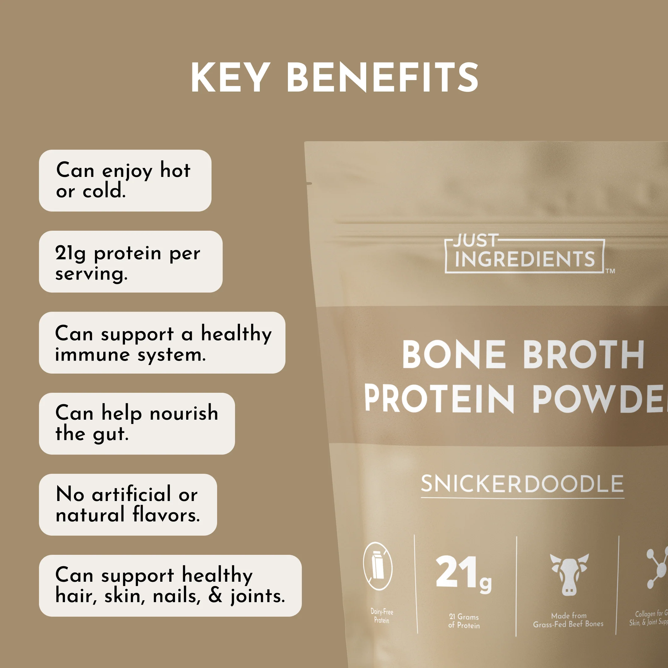 Snickerdoodle Bone Broth Protein Powder - Image 8