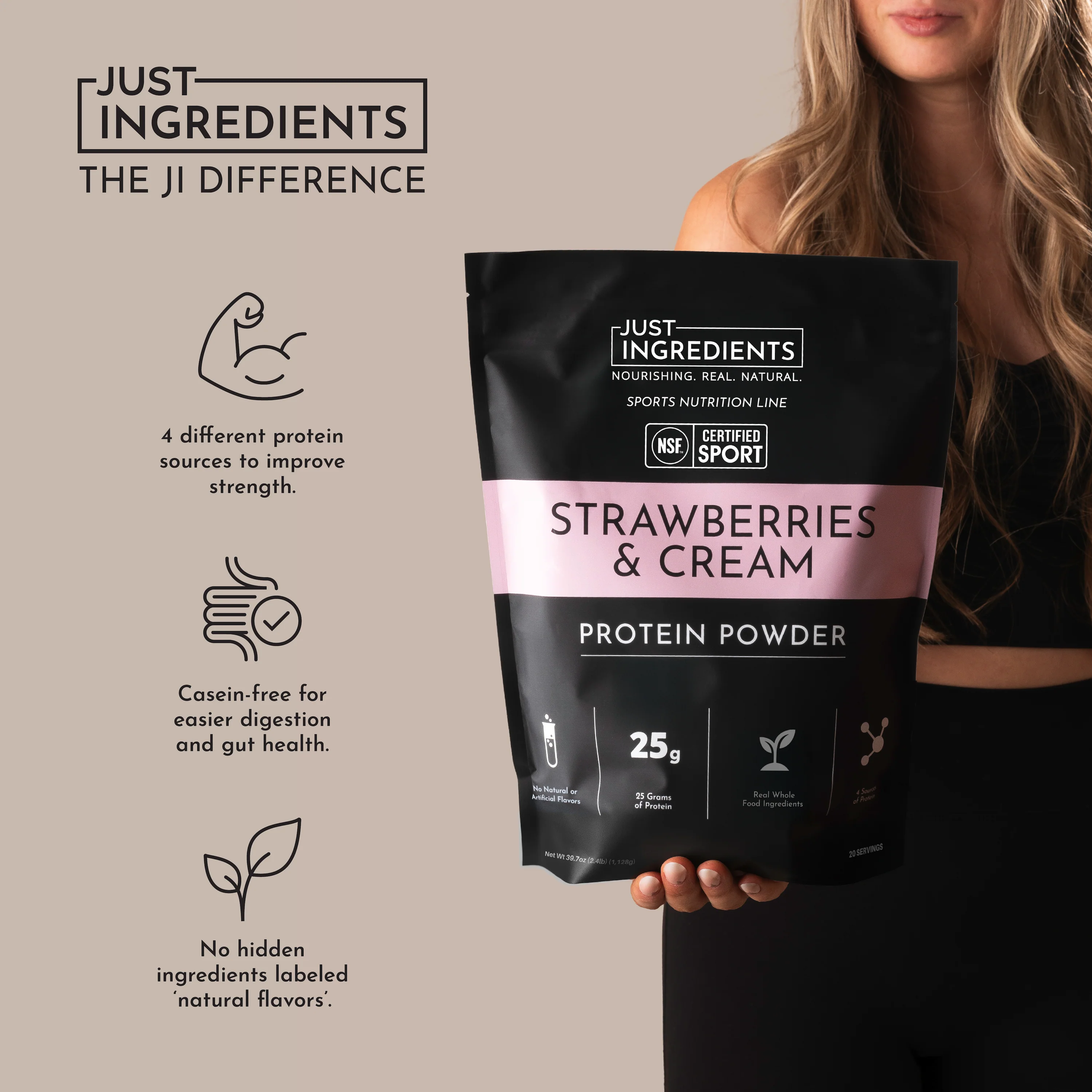 Strawberries and Cream Protein Powder - NSF - Image 5