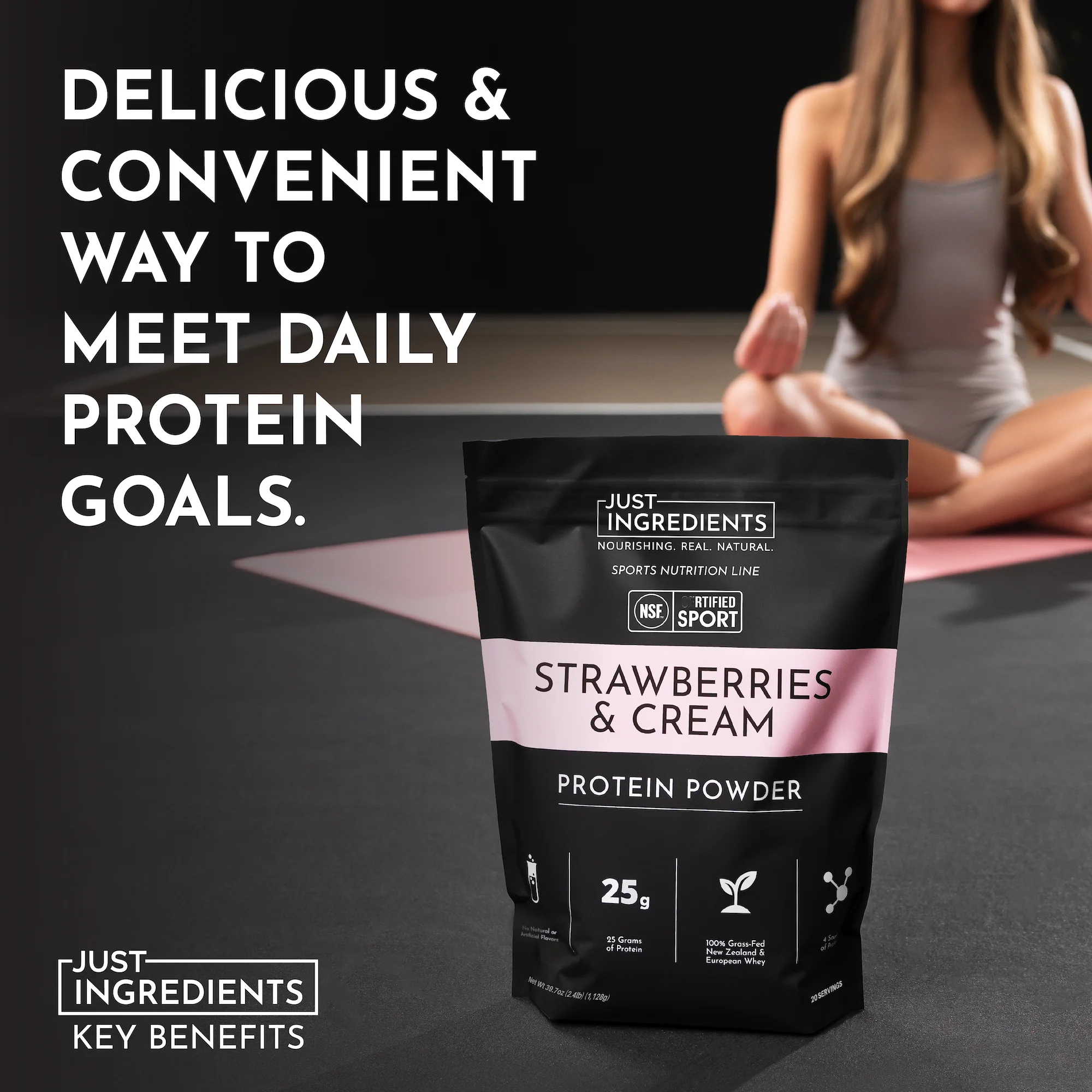 Strawberries and Cream Protein Powder - NSF - Image 6