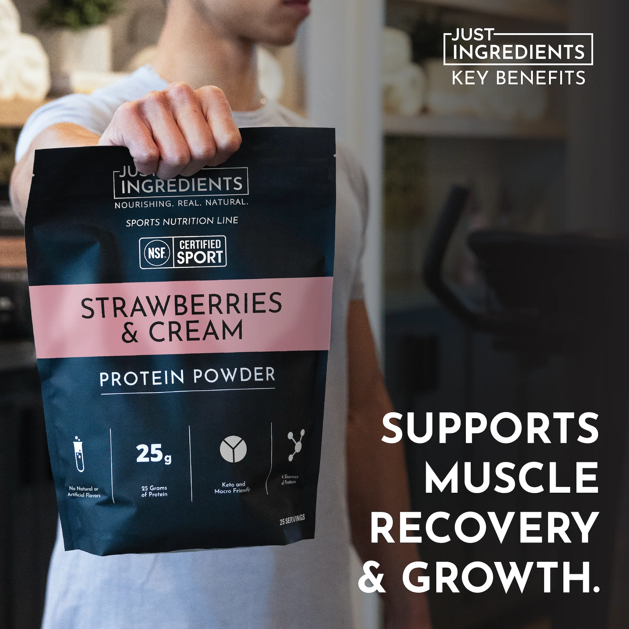 Strawberries and Cream Protein Powder - NSF - Image 9