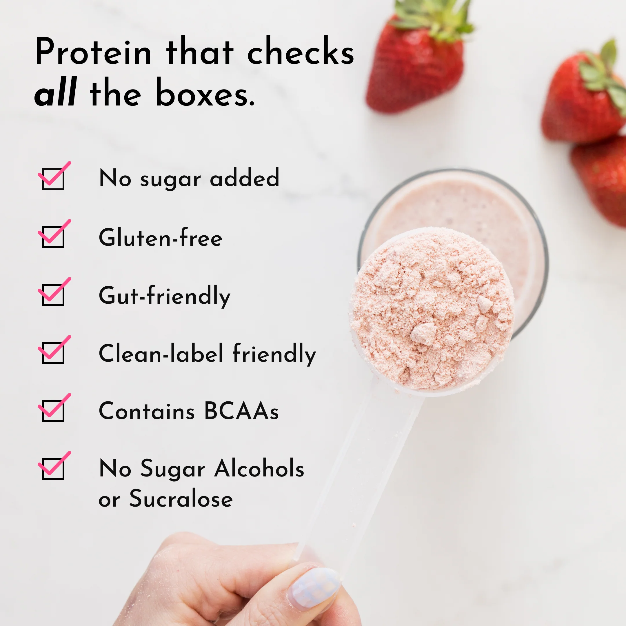 Strawberries & Cream Protein Powder - Image 2