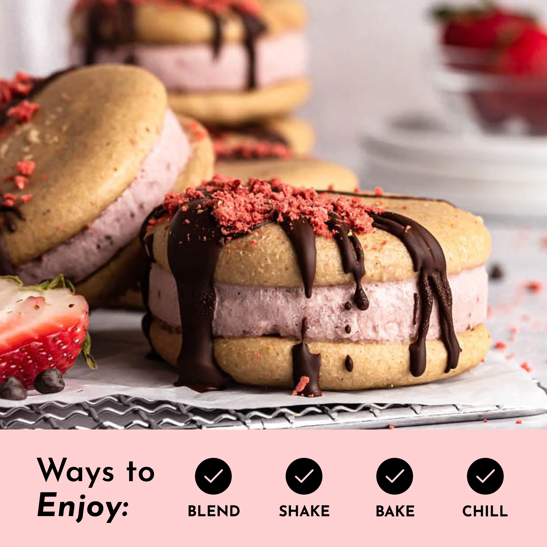 Strawberries & Cream Protein Powder Stick - Image 10