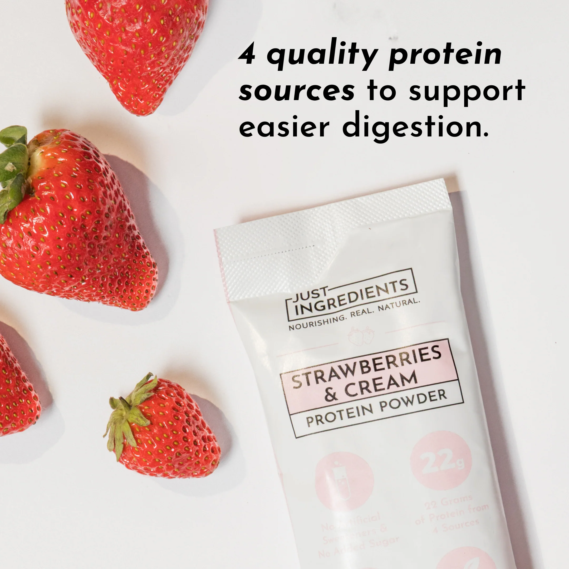 Strawberries & Cream Protein Powder Stick - Image 3