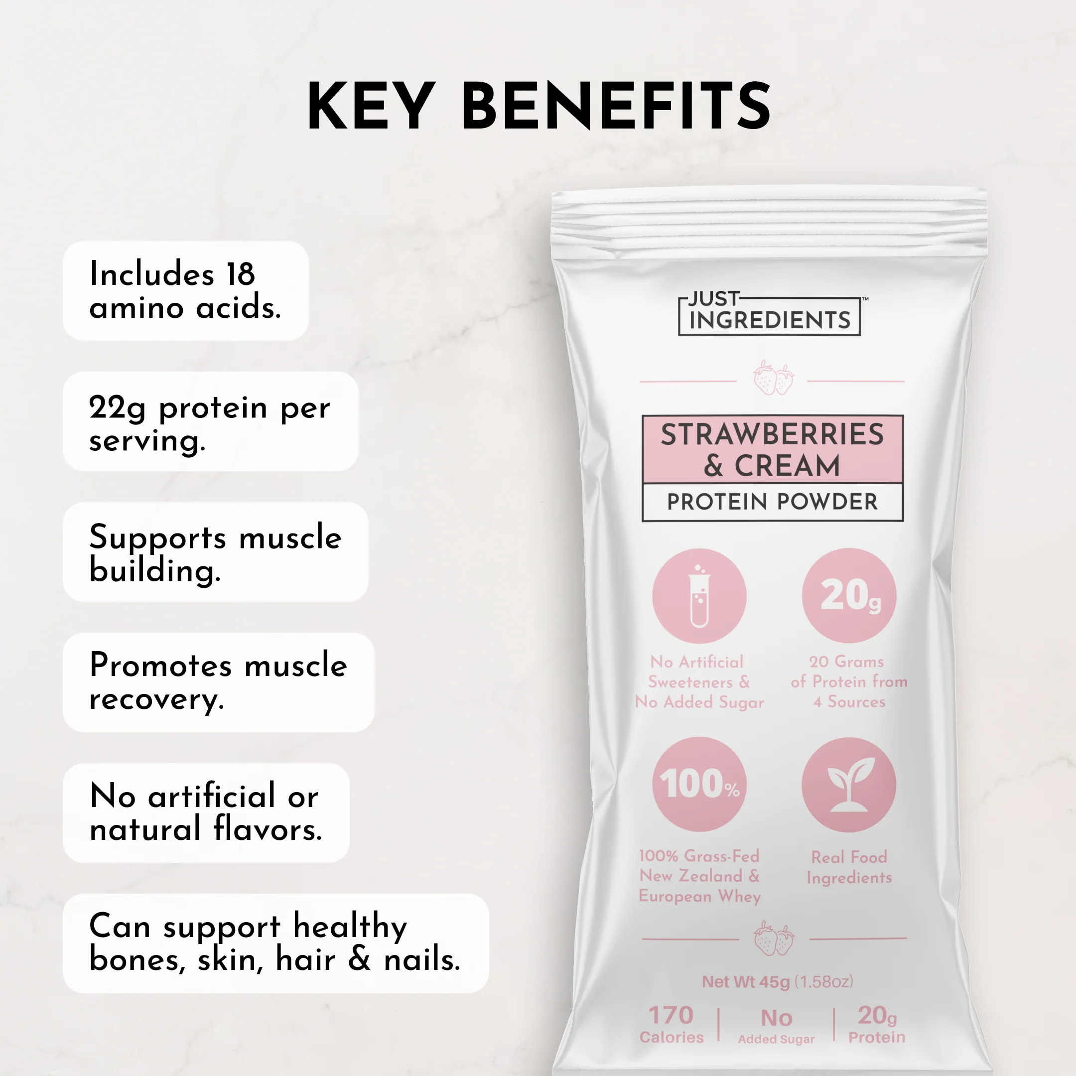 Strawberries & Cream Protein Powder Stick - Image 8