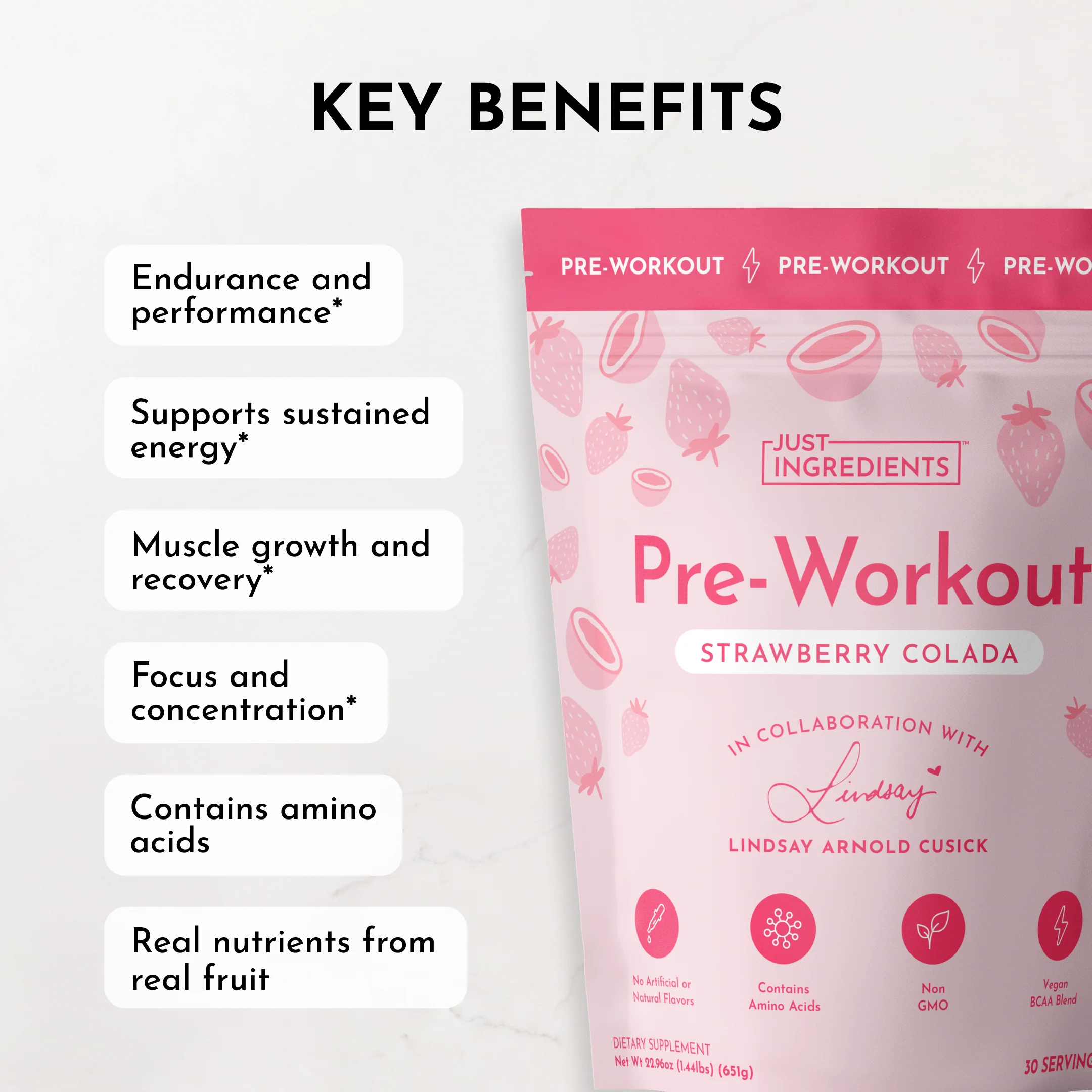 Strawberry Colada Pre‑Workout by Lindsay Arnold - Image 11