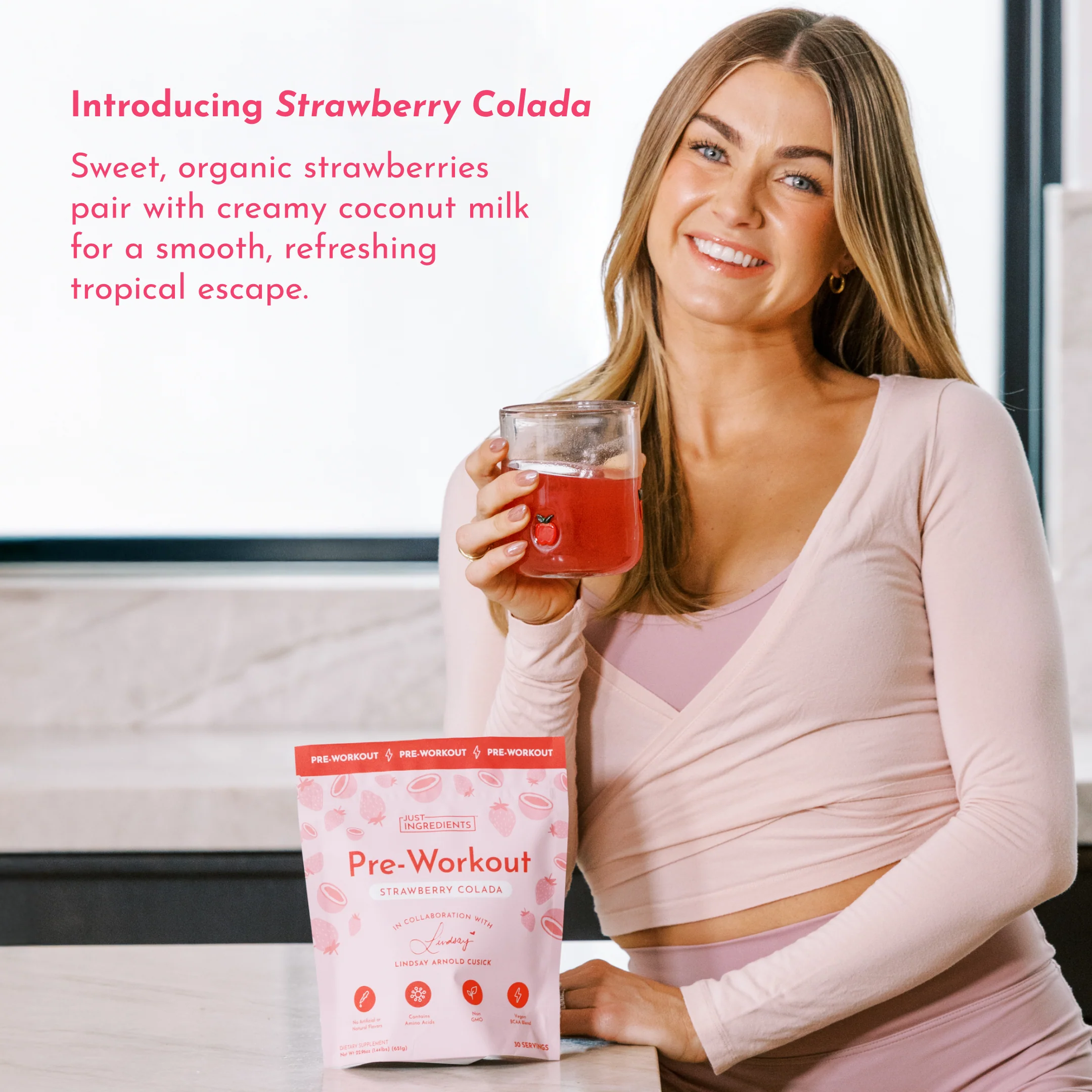 Strawberry Colada Pre‑Workout by Lindsay Arnold - Image 13