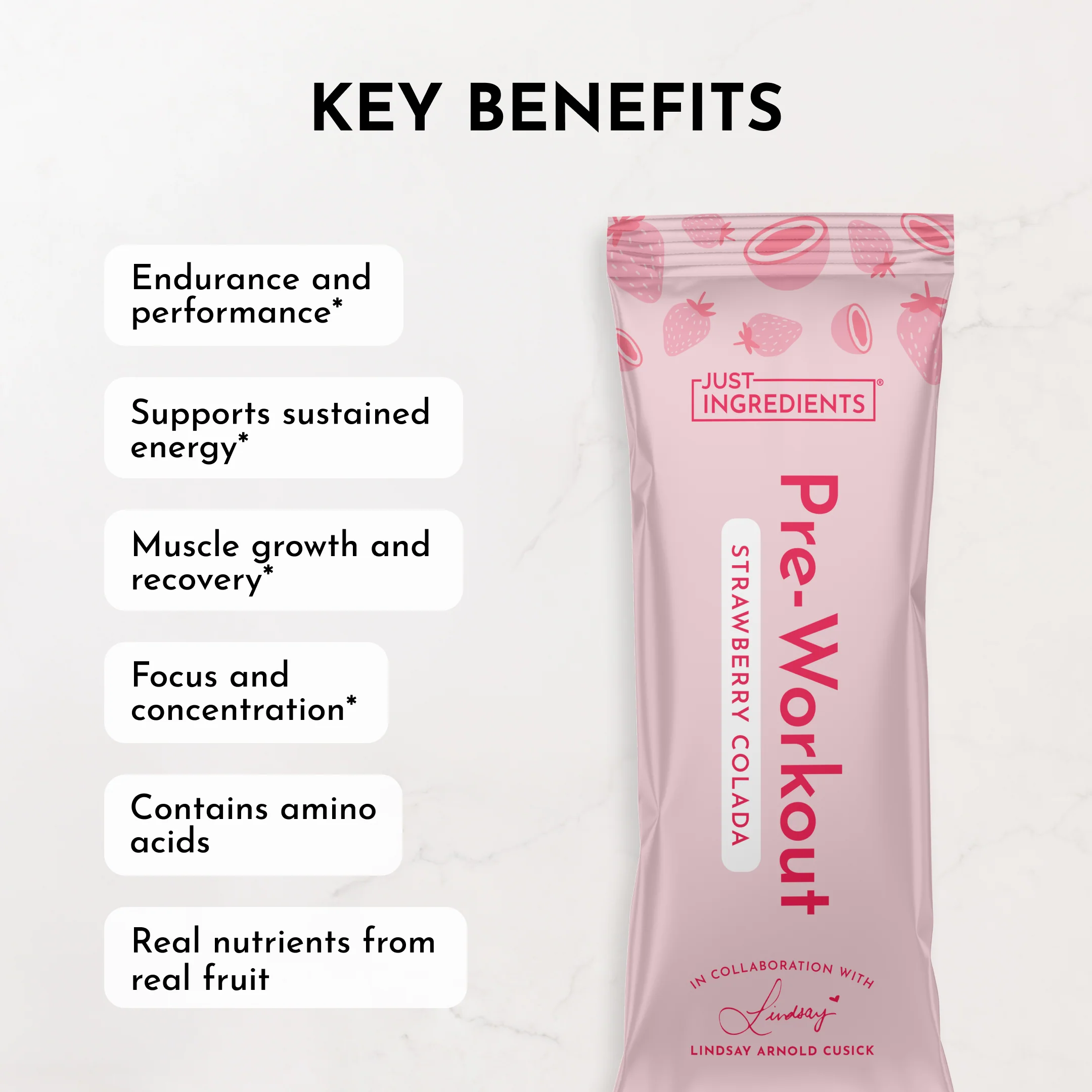 Strawberry Colada Pre‑Workout Stick by Lindsay Arnold - Image 10