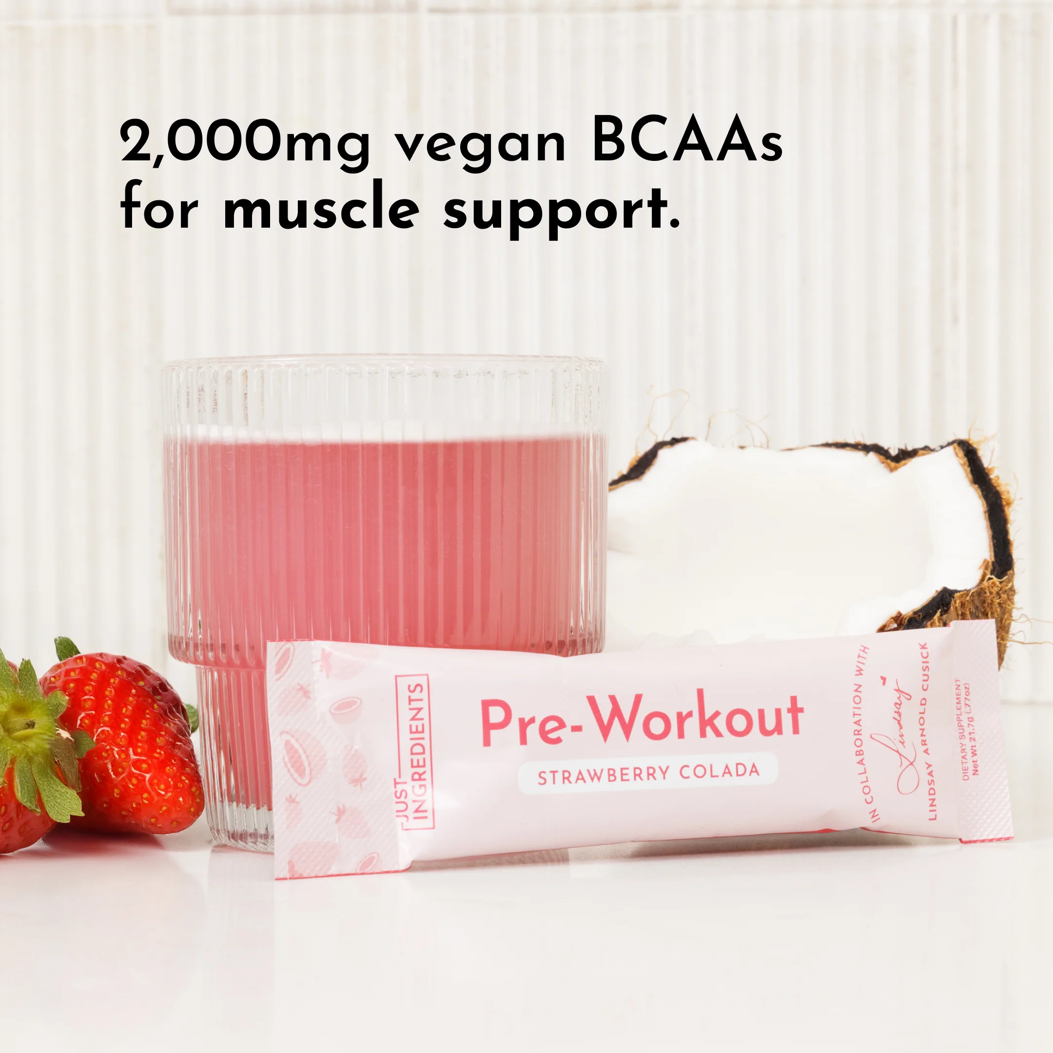 Strawberry Colada Pre‑Workout Stick by Lindsay Arnold - Image 3