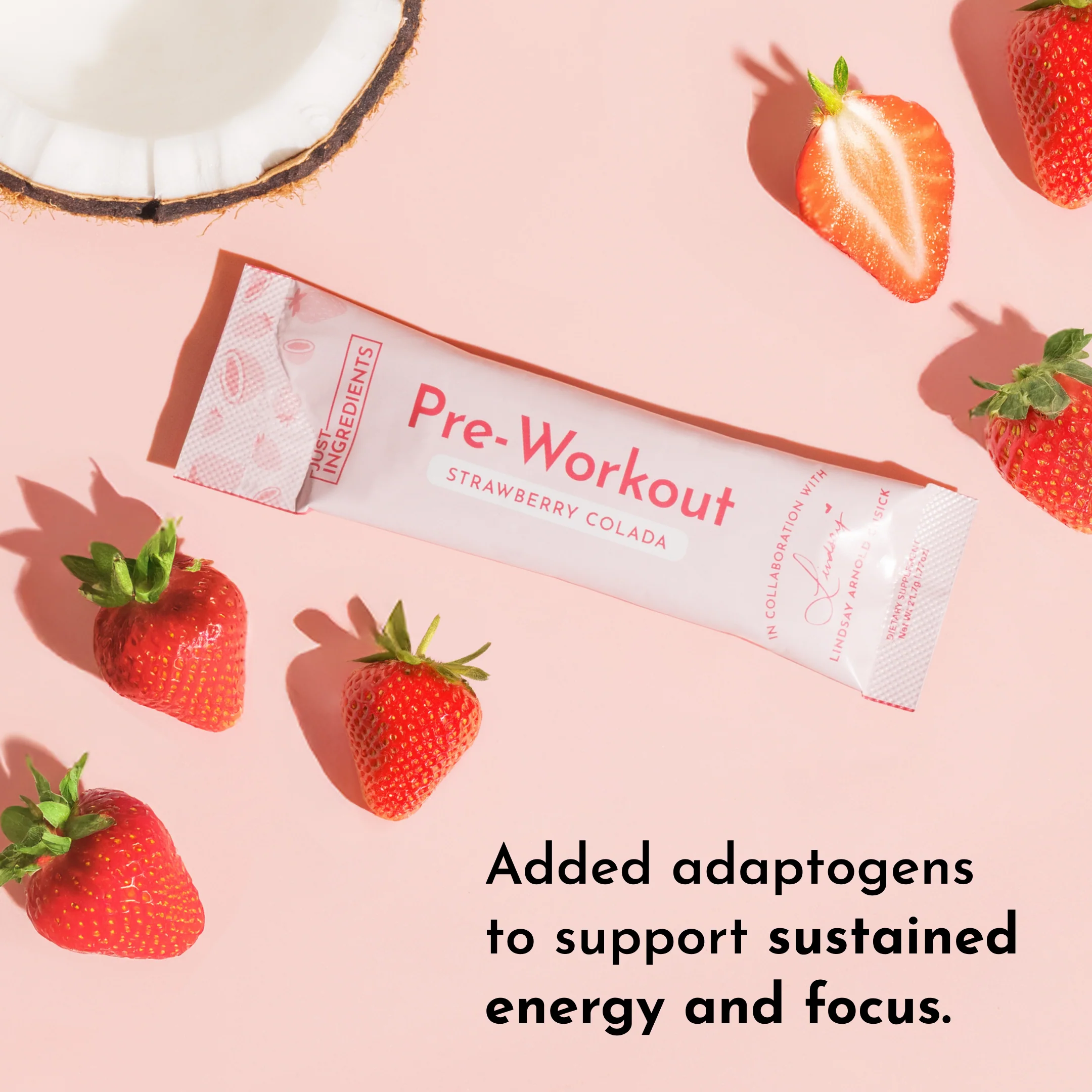 Strawberry Colada Pre‑Workout Stick by Lindsay Arnold - Image 5