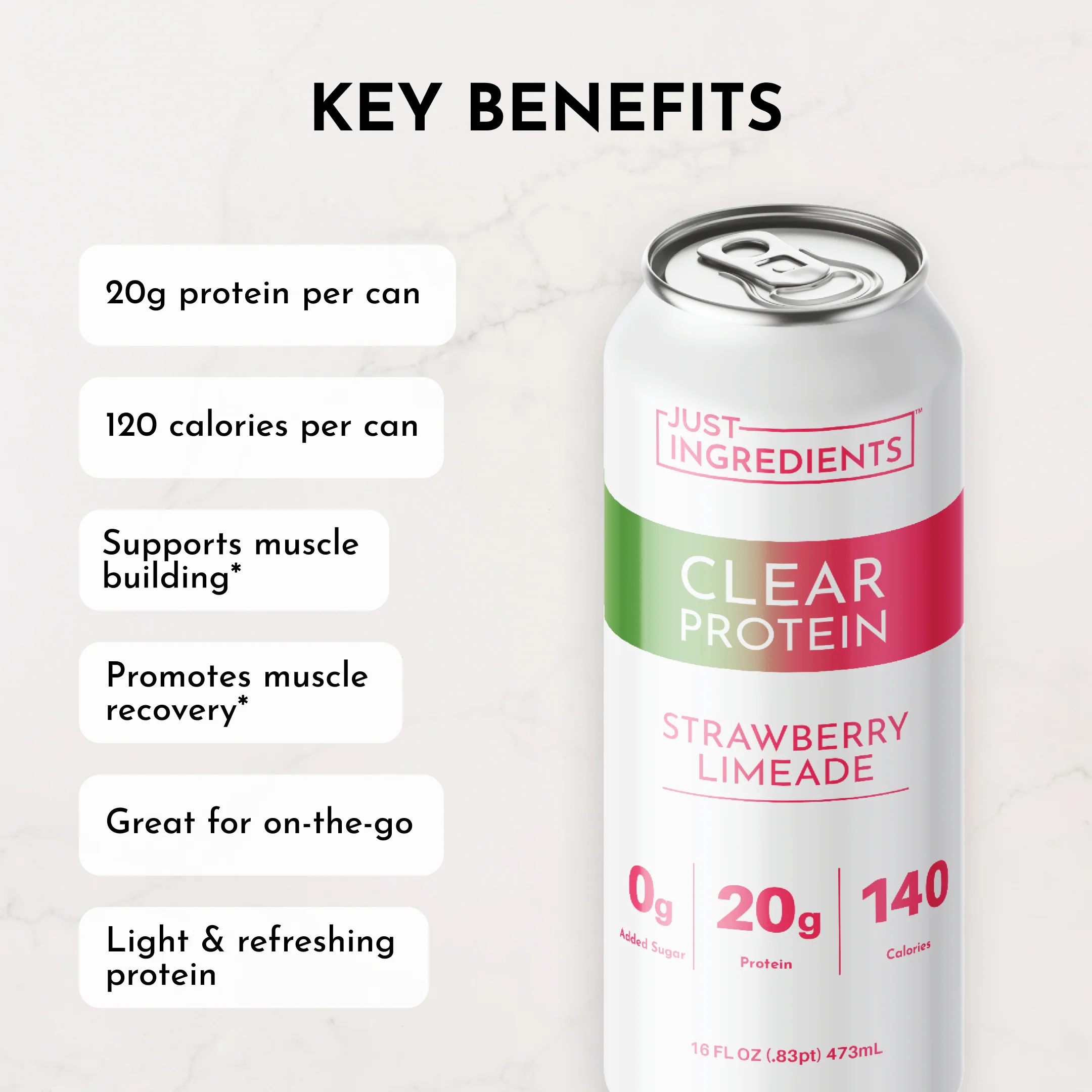 Strawberry Limeade Clear Protein (12 Pack) - Image 8