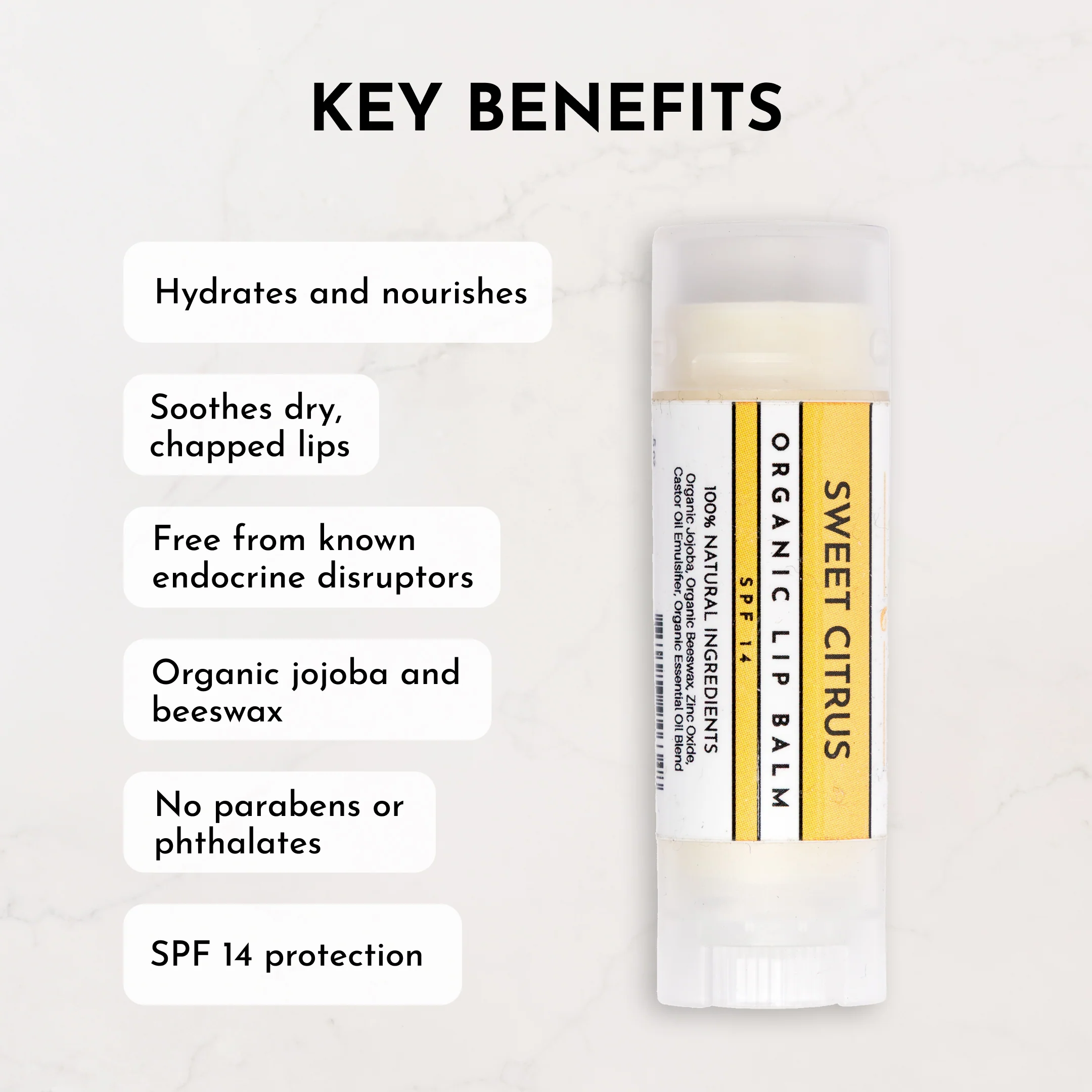Sweet Citrus SPF 14 Lip Balm - Image 4