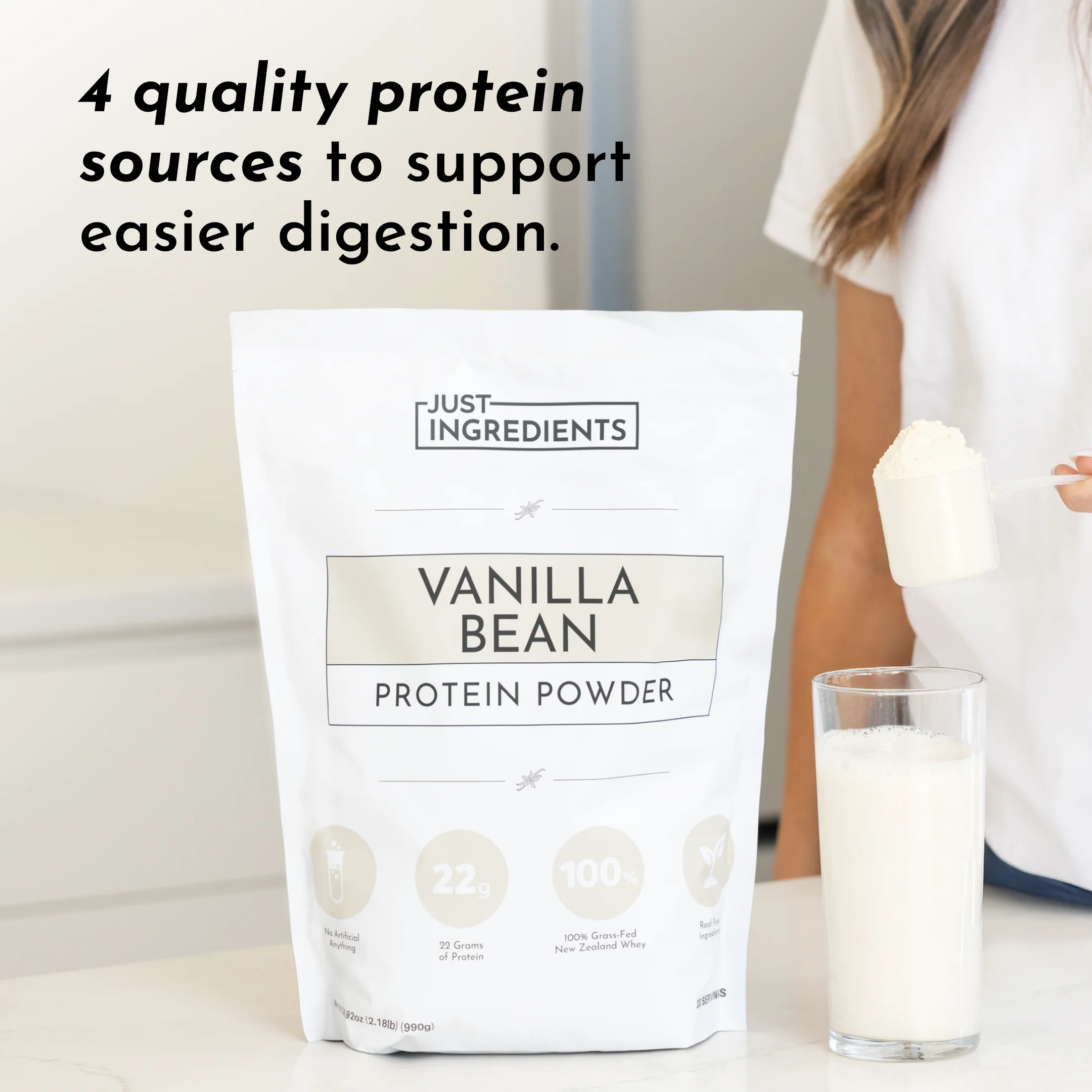 Vanilla Bean Protein Powder - Image 3