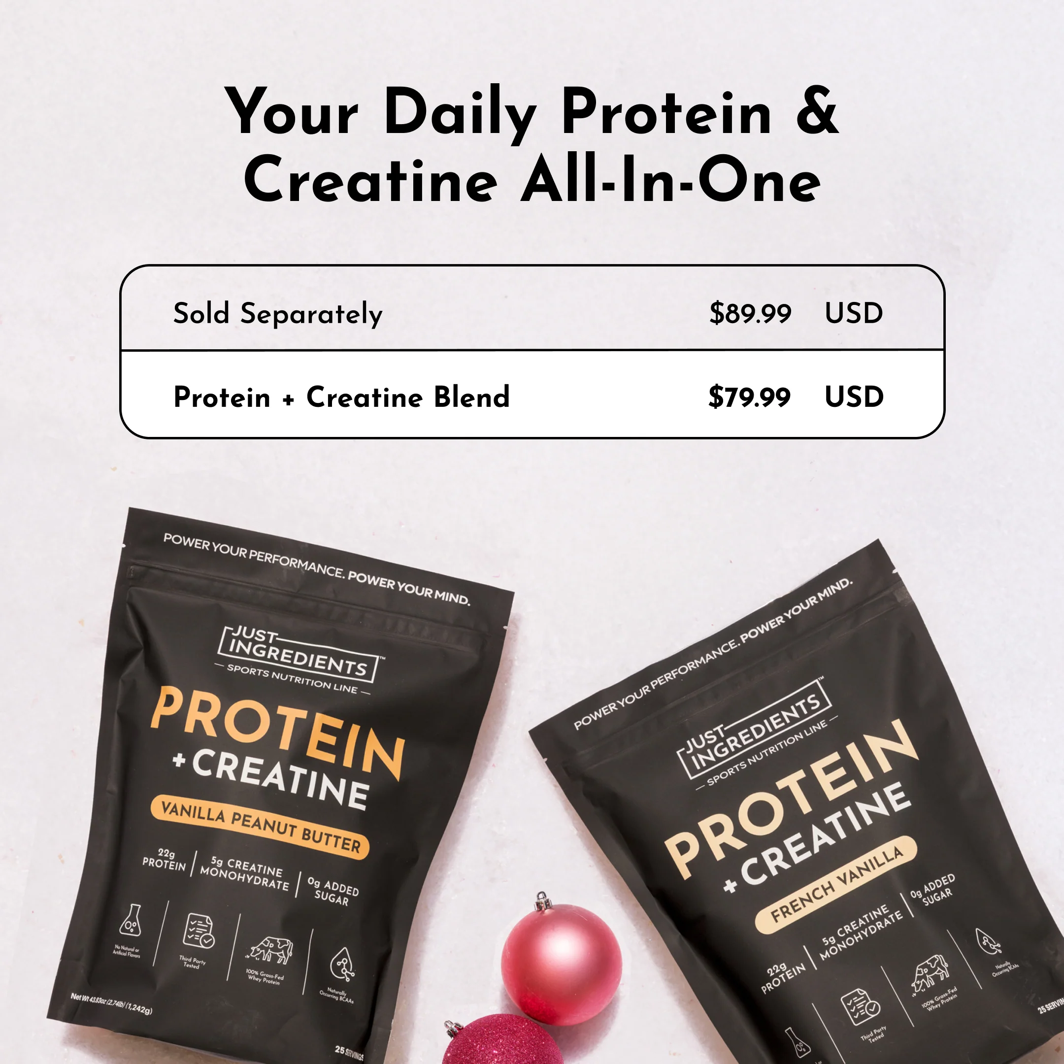 Vanilla Peanut Butter Protein + Creatine - Image 7